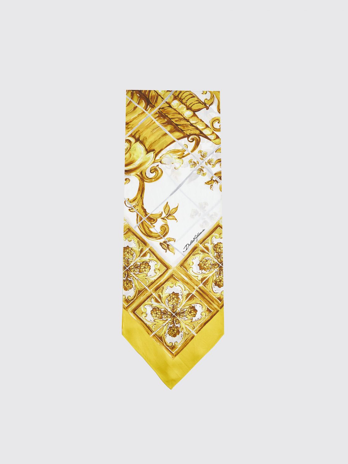 Dolce & Gabbana Neck Scarf DOLCE & GABBANA Woman color Yellow