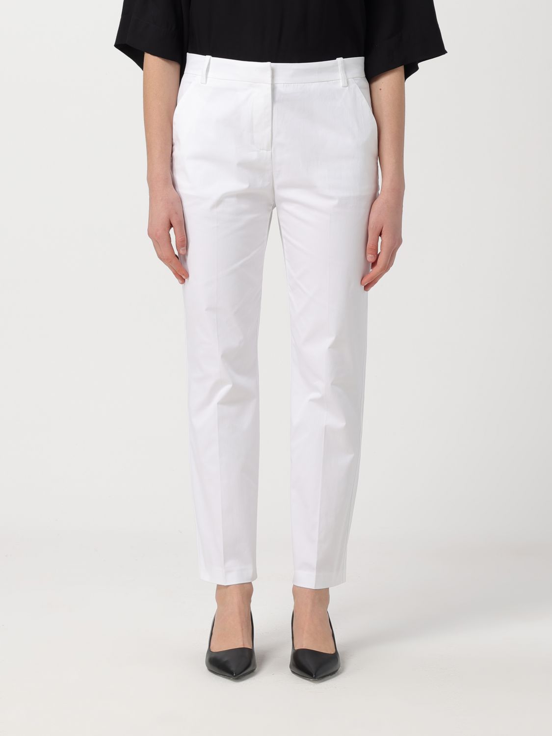 Pinko Trousers PINKO Woman colour White