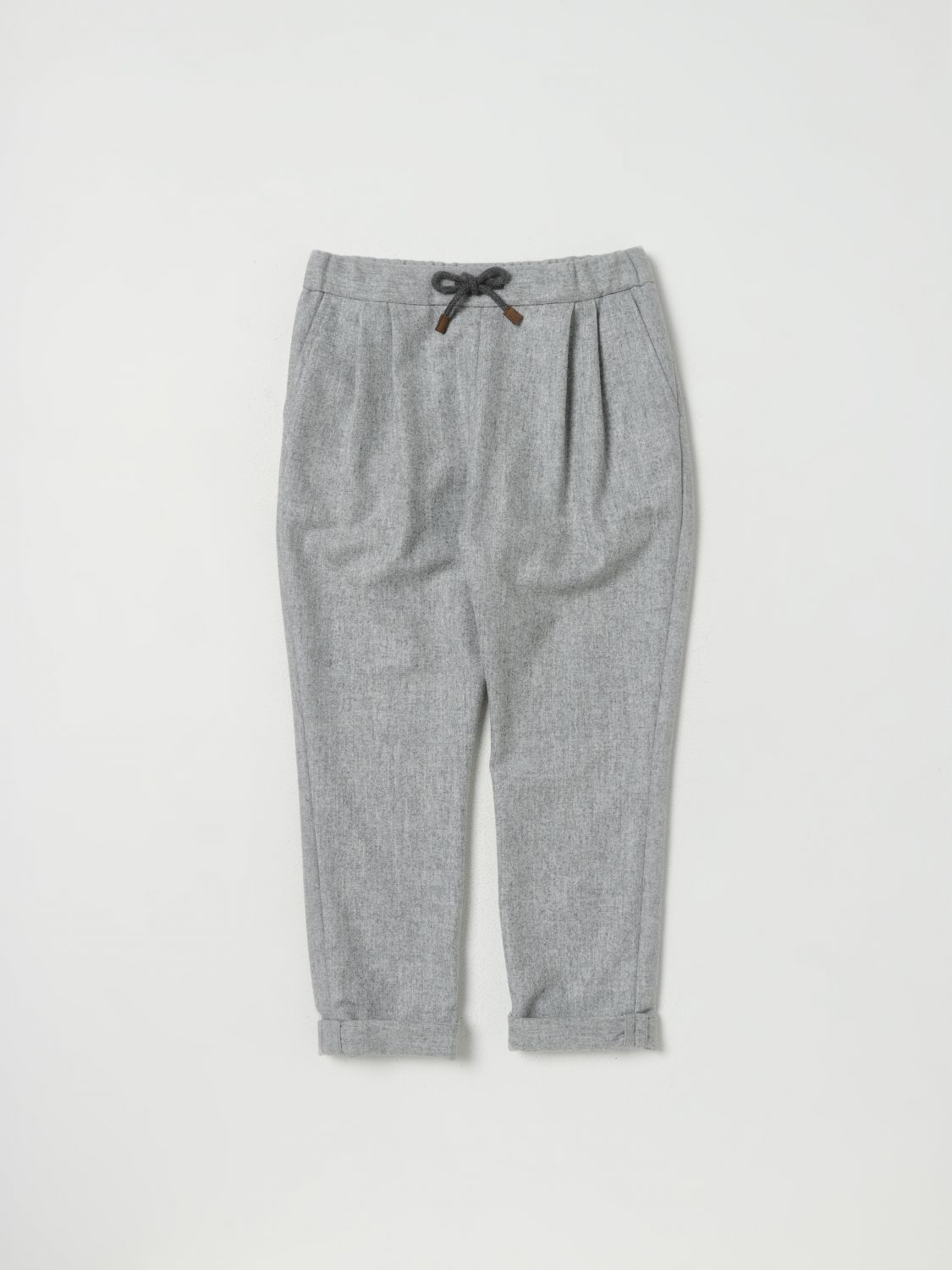 Brunello Cucinelli Trousers BRUNELLO CUCINELLI Kids colour Pearl