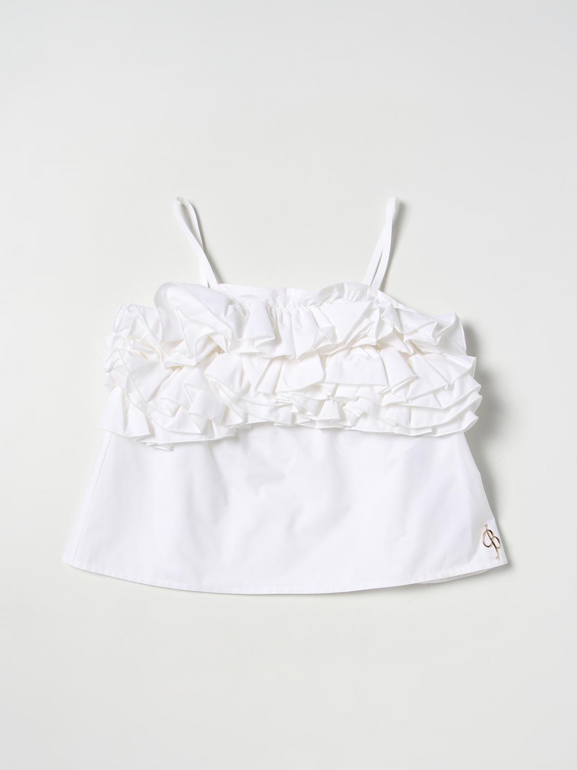 Miss Blumarine Top MISS BLUMARINE Kids colour White