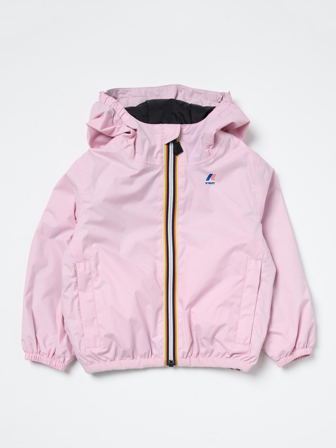 K-Way Coat K-WAY Kids color Blush Pink