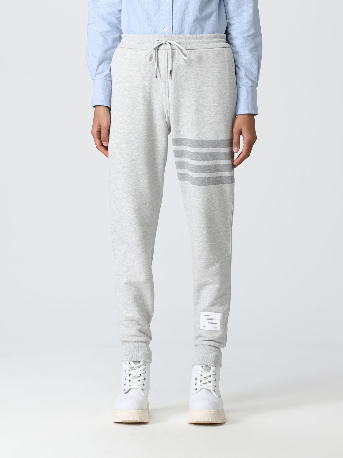 Thom Browne Trousers THOM BROWNE Woman colour Grey