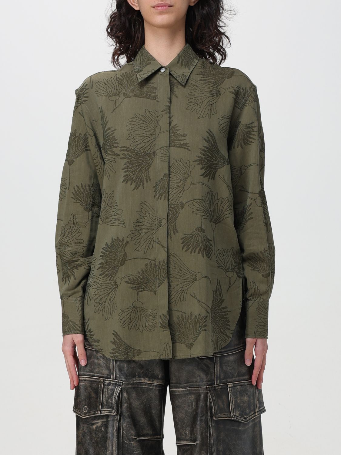 Golden Goose Shirt GOLDEN GOOSE Woman colour Military