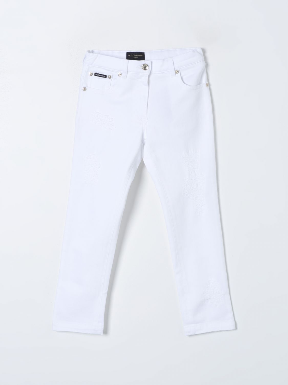 Dolce & Gabbana Trousers DOLCE & GABBANA Kids colour White