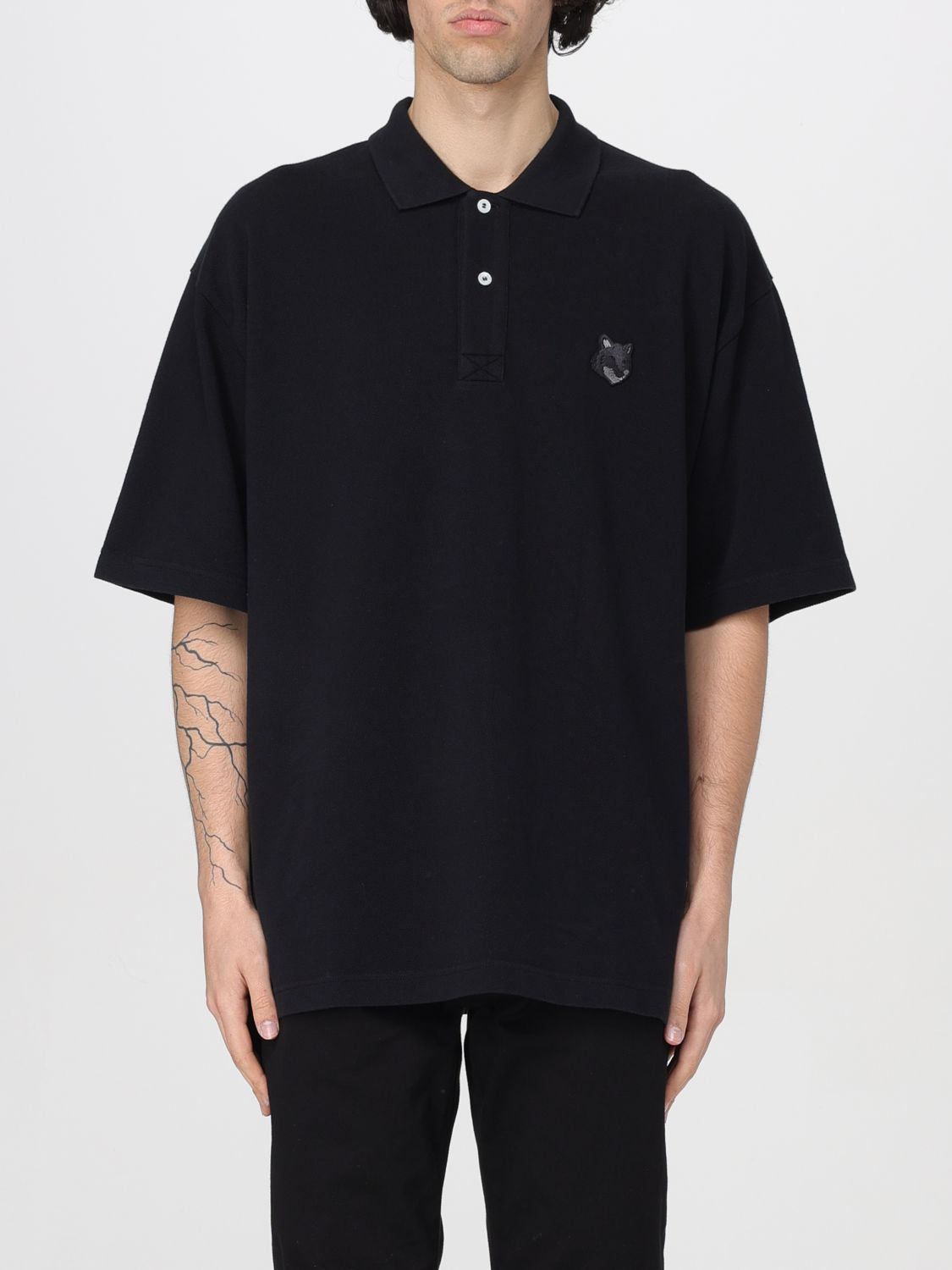 Maison Kitsuné Polo Shirt MAISON KITSUNÉ Men colour Black