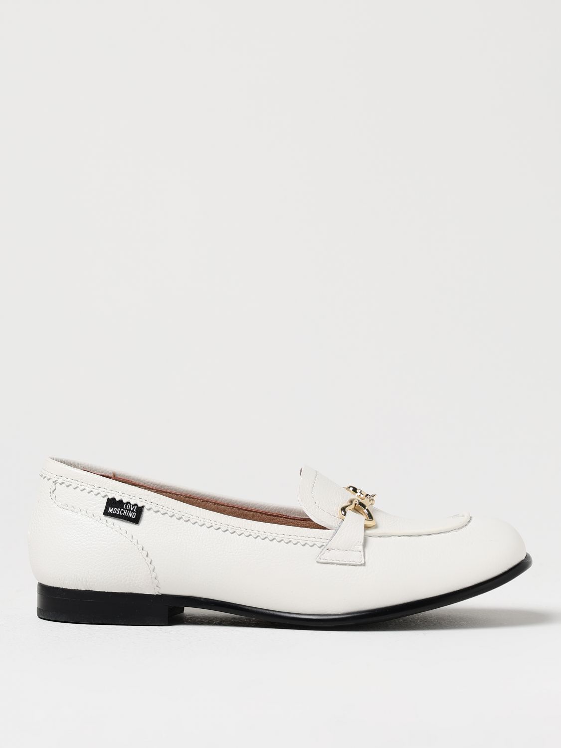 Love Moschino Loafers LOVE MOSCHINO Woman colour White