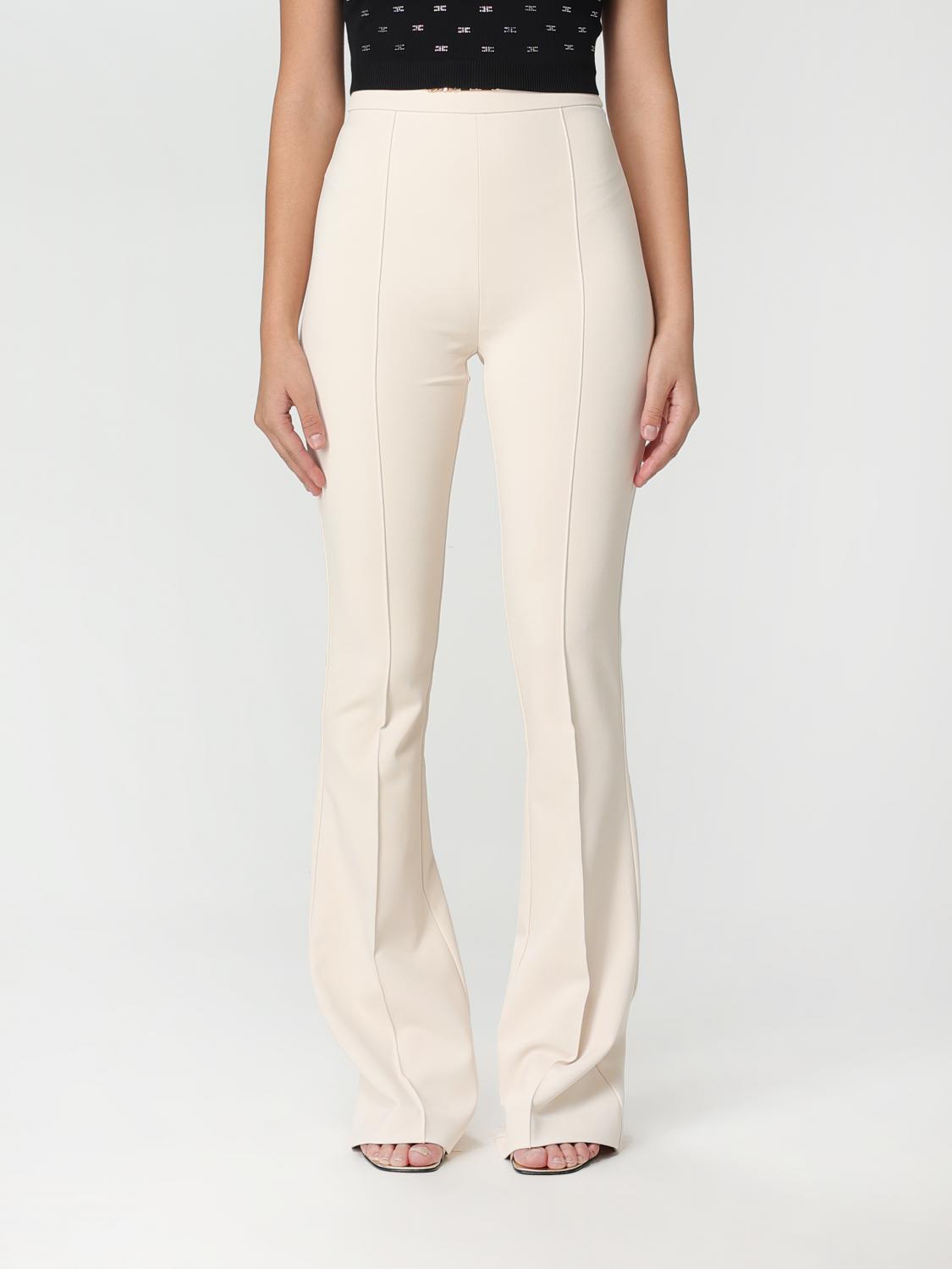 Elisabetta Franchi Trousers ELISABETTA FRANCHI Woman colour Butter