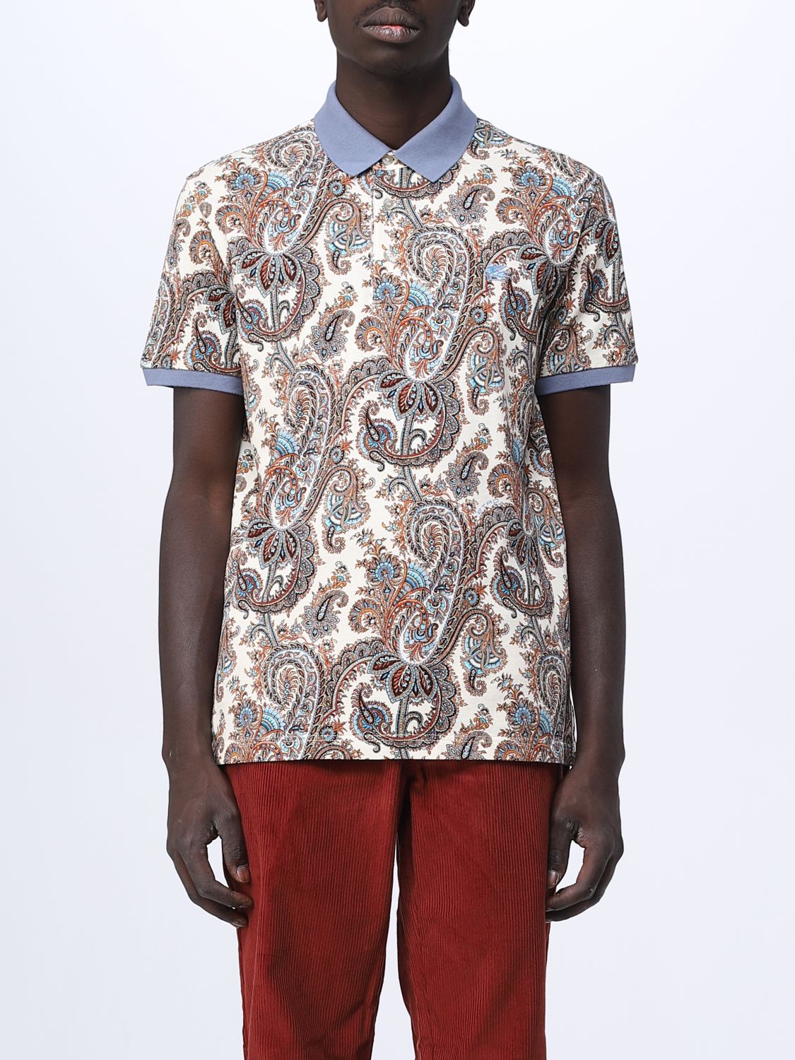 Etro Polo Shirt ETRO Men colour Gnawed Blue