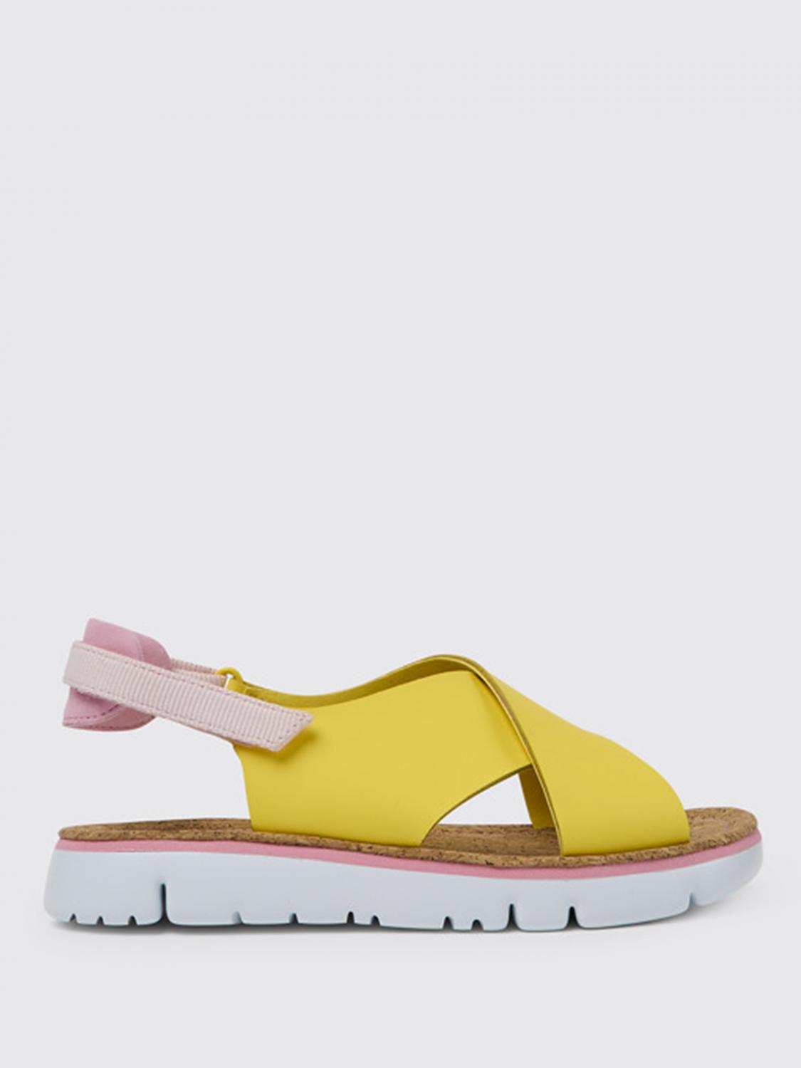 Camper Flat Sandals CAMPER Woman colour Yellow