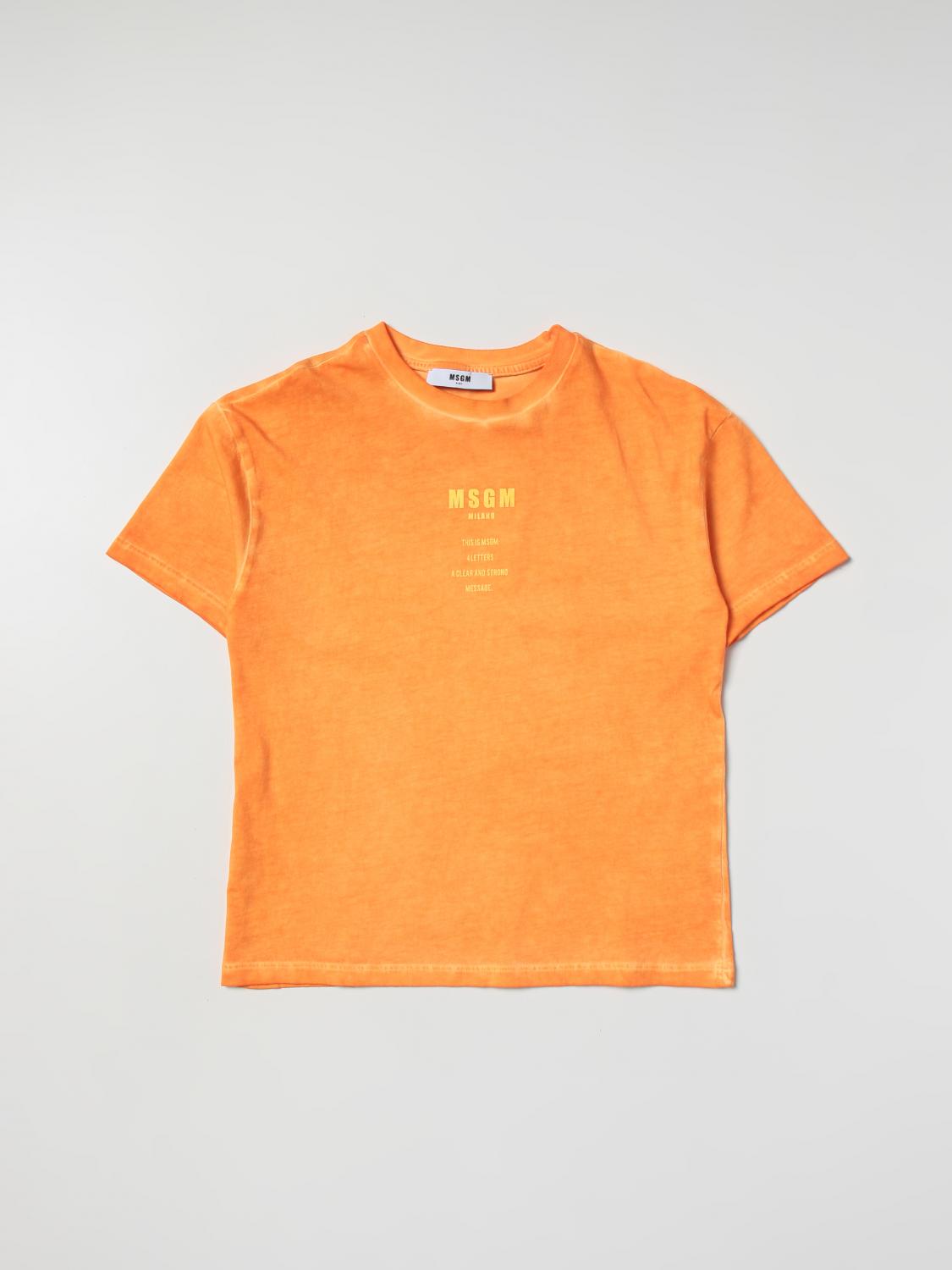 Msgm Kids T-Shirt MSGM KIDS Kids colour Orange