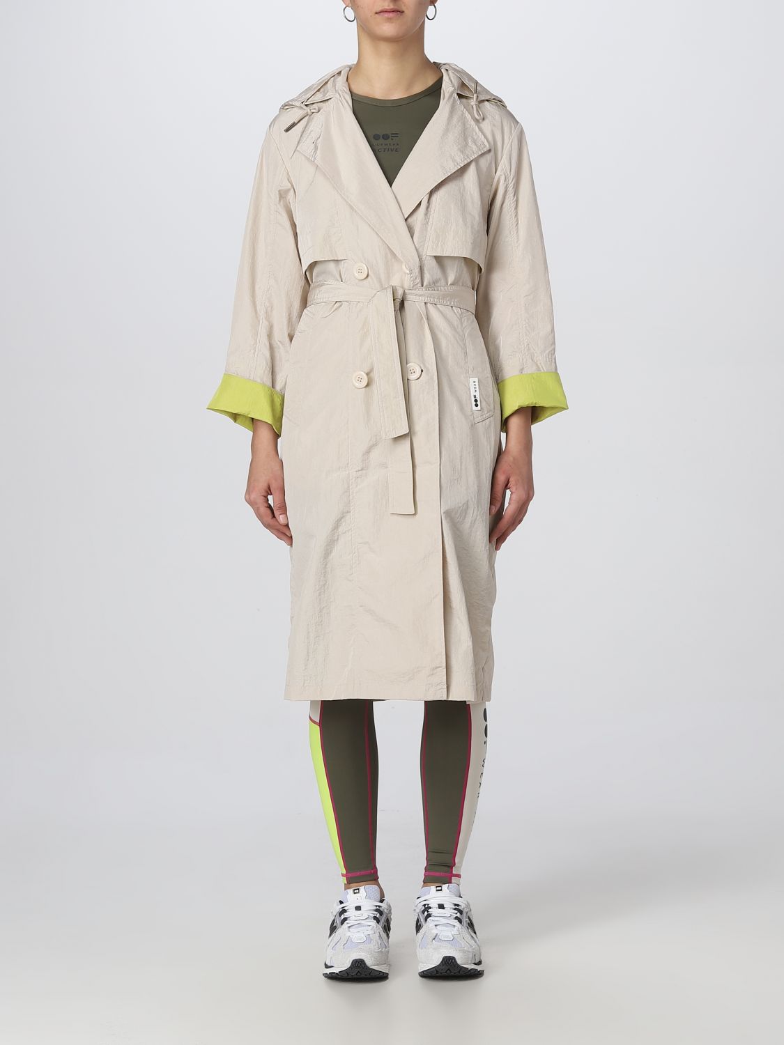 Oof Wear Trench Coat OOF WEAR Woman colour Yellow Cream