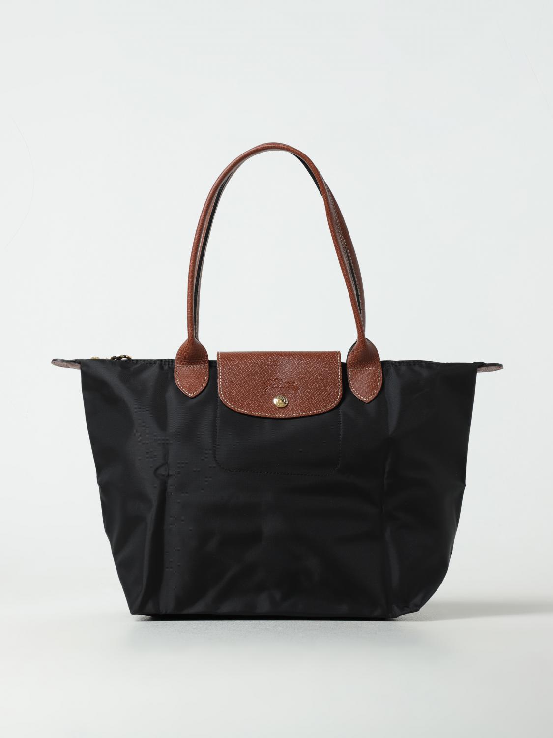  Longchamp Le Pliage bag in nylon and grained leather