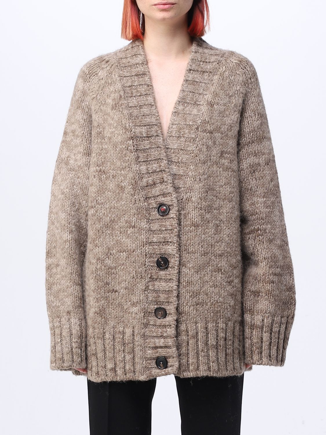 Maison Margiela Cardigan MAISON MARGIELA Woman colour Dove Grey