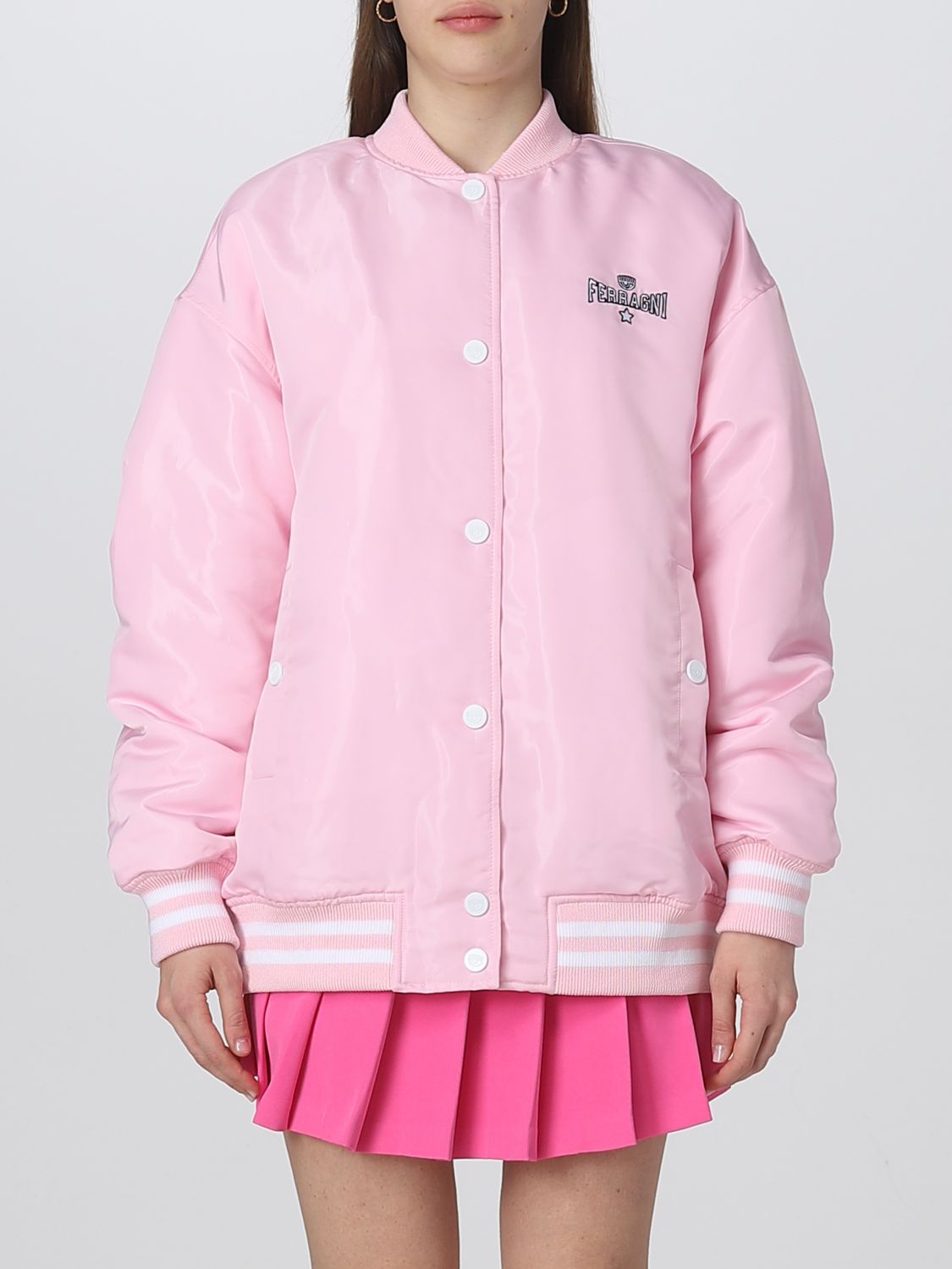 CHIARA FERRAGNI Jacket CHIARA FERRAGNI Woman colour Pink