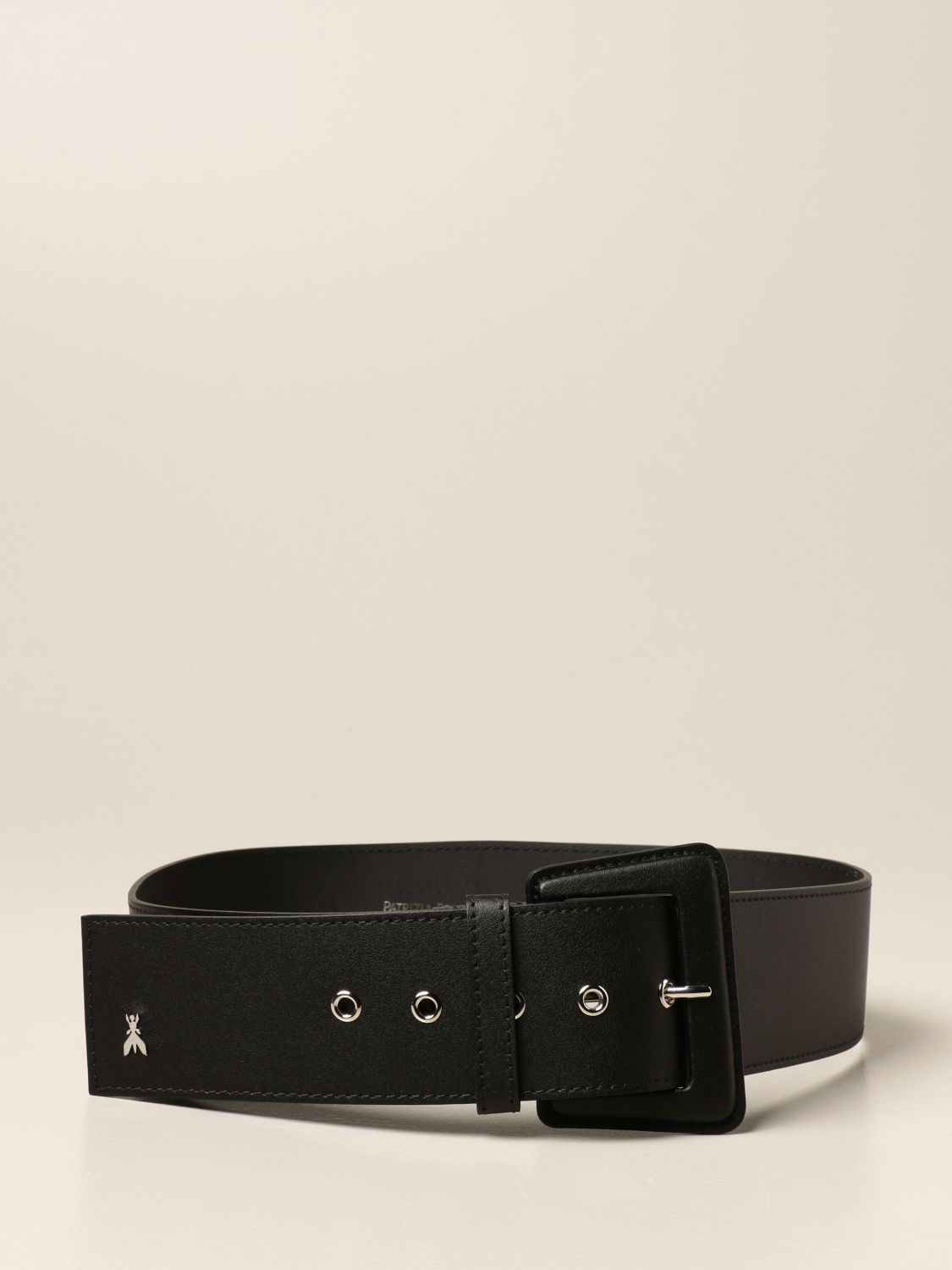 Patrizia Pepe Patrizia Pepe leather belt with Fly logo