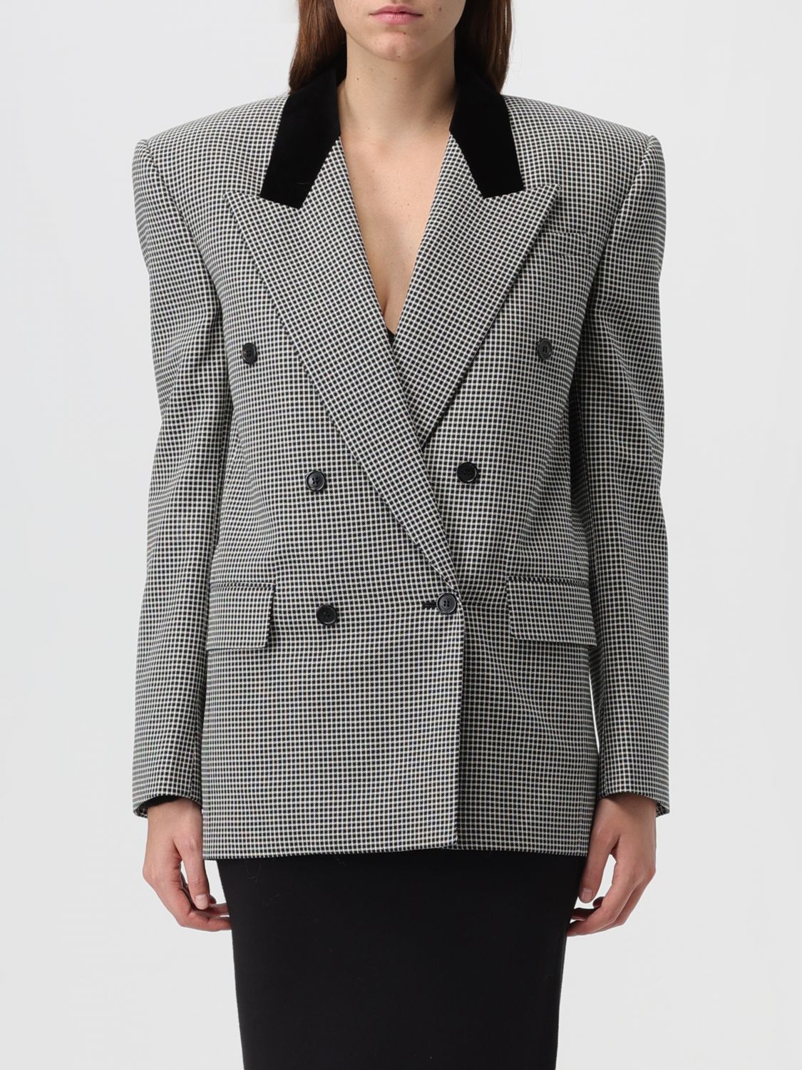 Saint Laurent Blazer SAINT LAURENT Woman colour Black