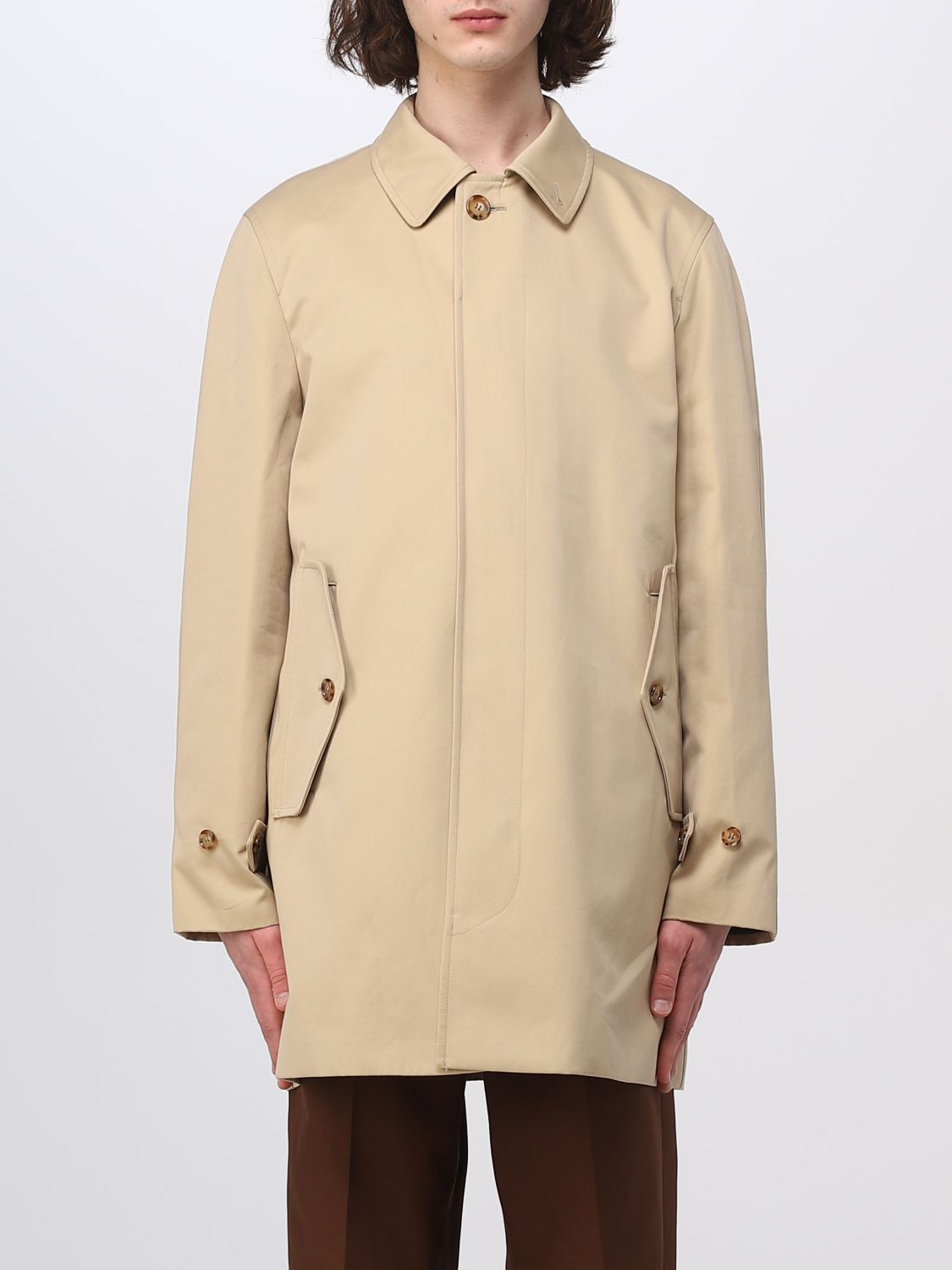 Burberry Coat BURBERRY Men colour Yellow