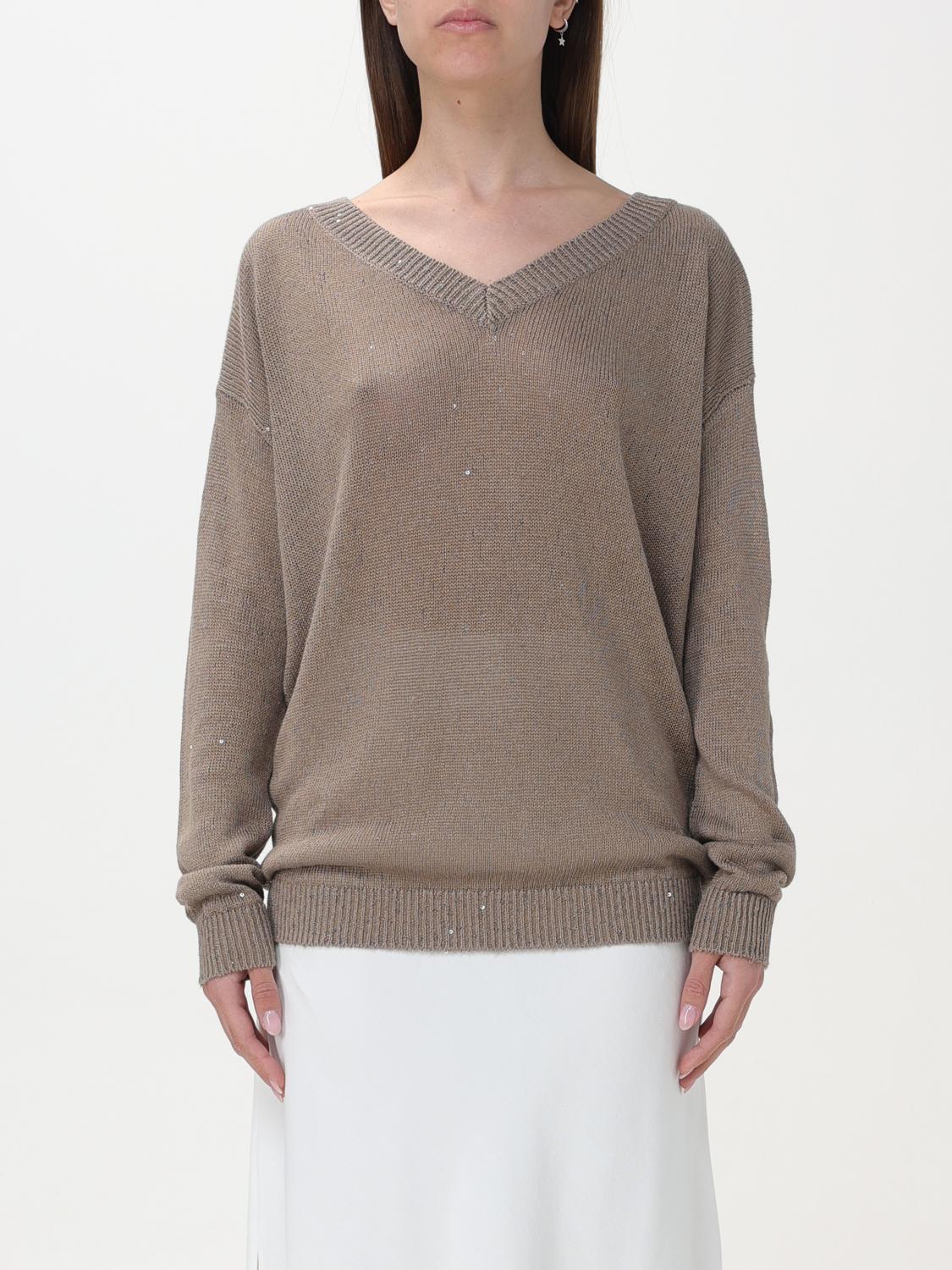 Brunello Cucinelli Jumper BRUNELLO CUCINELLI Woman colour Walnut