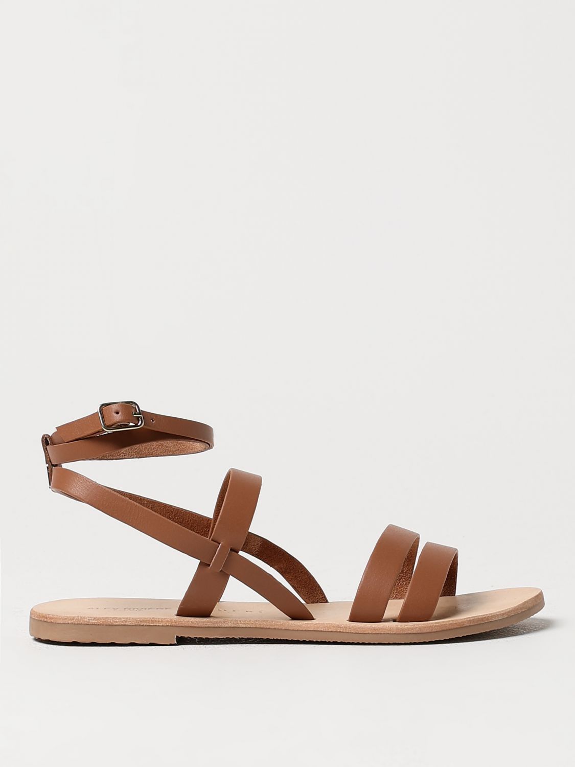 Manebi Flat Sandals MANEBI Woman colour Brown