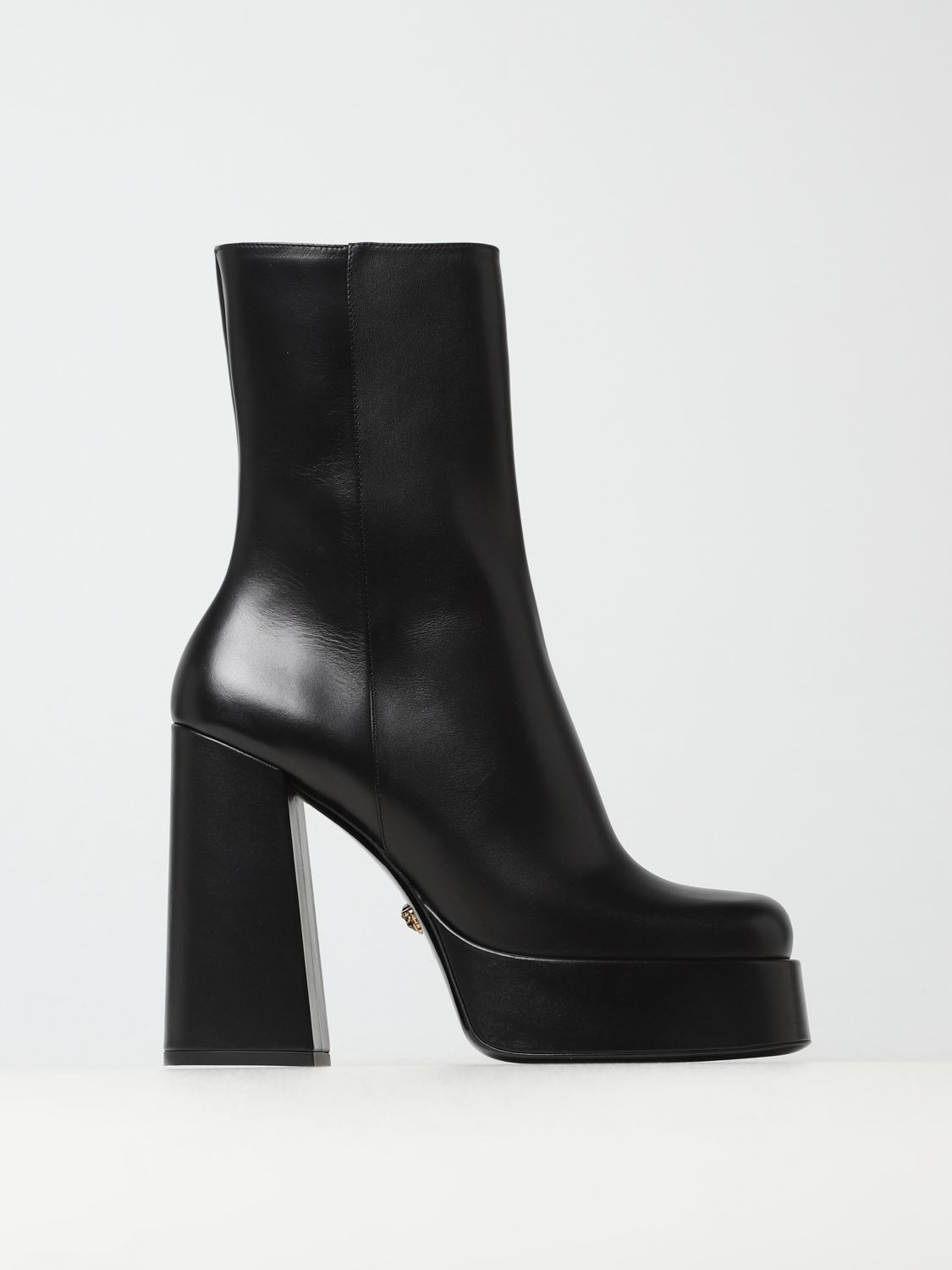 Versace Flat Ankle Boots VERSACE Woman colour Black