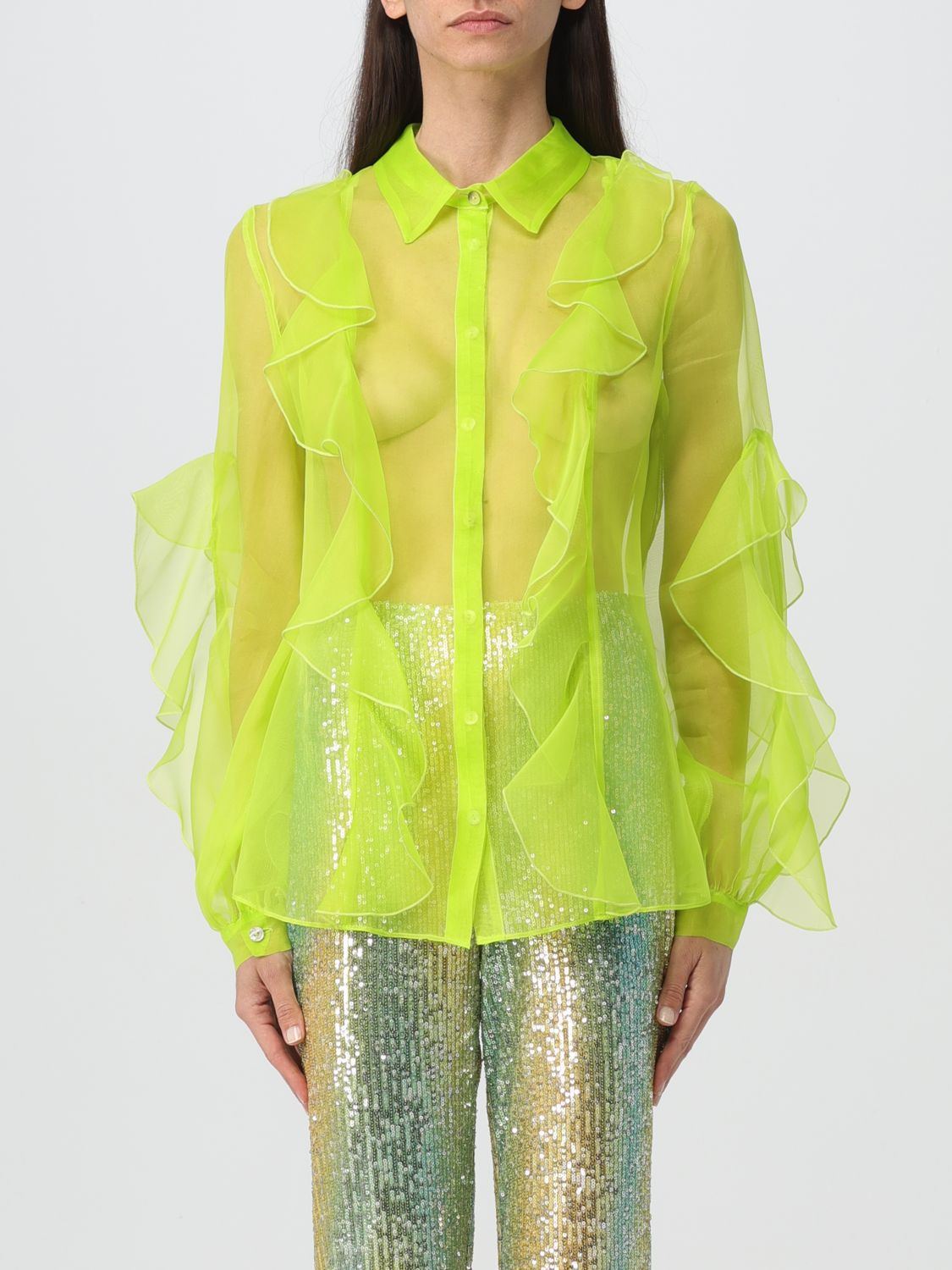 H Couture Shirt H COUTURE Woman colour Lime