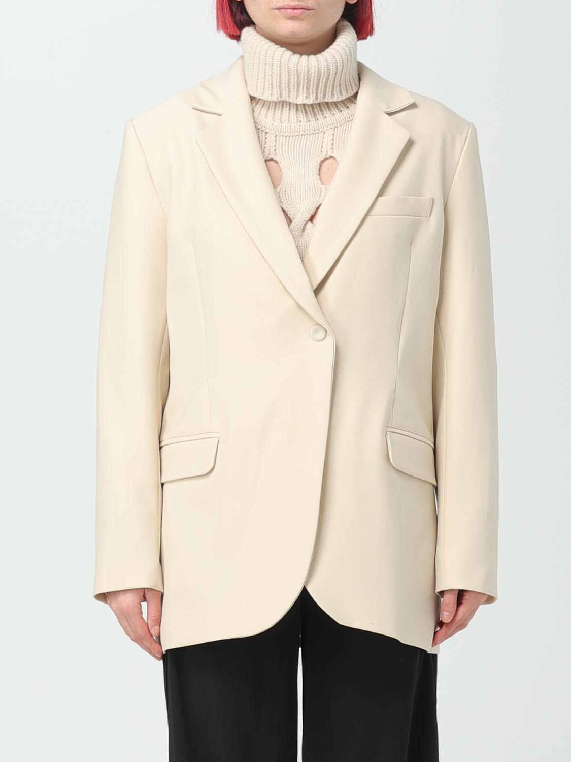 Federica Tosi Blazer FEDERICA TOSI Woman colour Butter