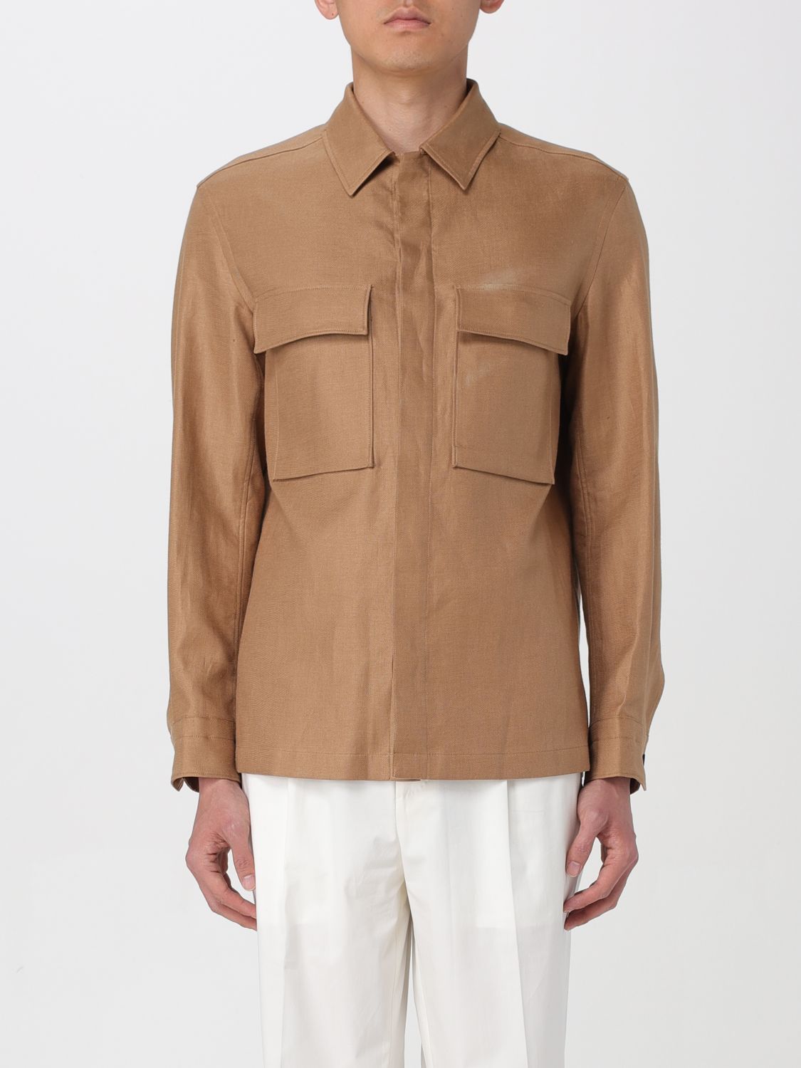 zegna Shirt ZEGNA Men colour Beige