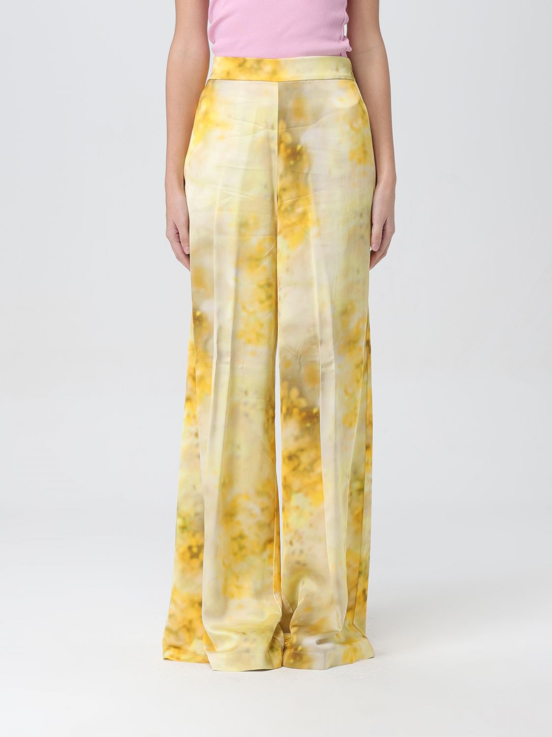 Pinko Trousers PINKO Woman colour Yellow