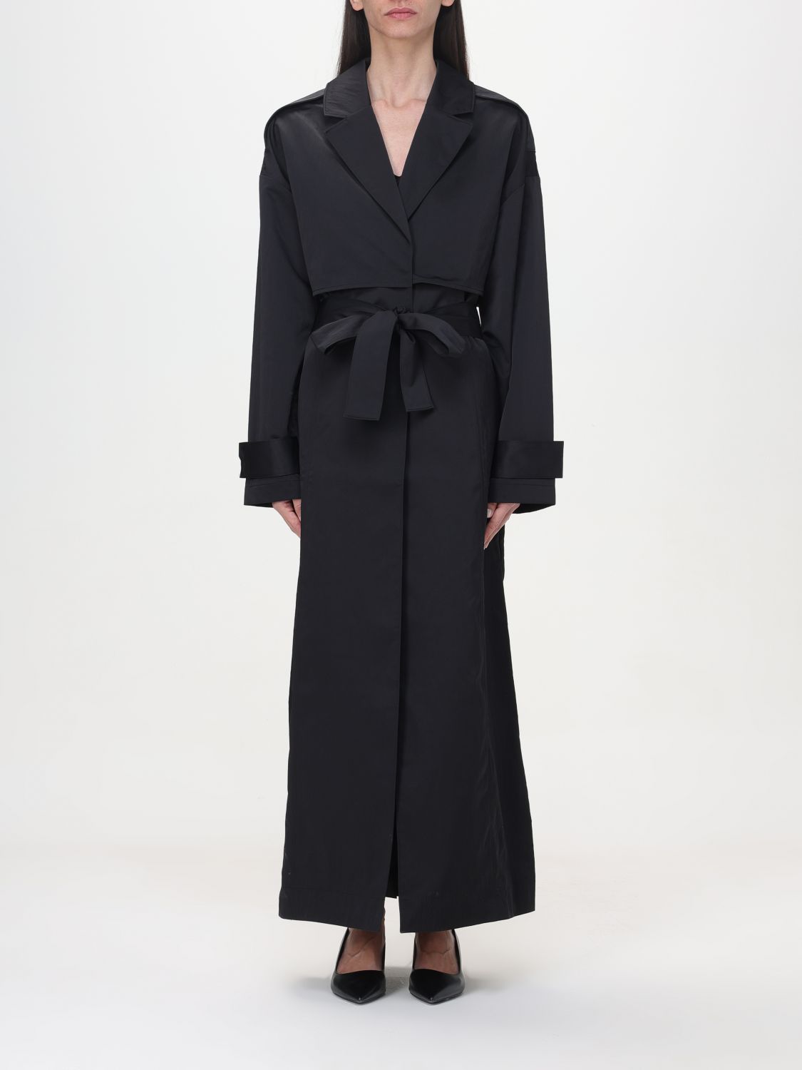 Calvin Klein Trench Coat CALVIN KLEIN Woman colour Black