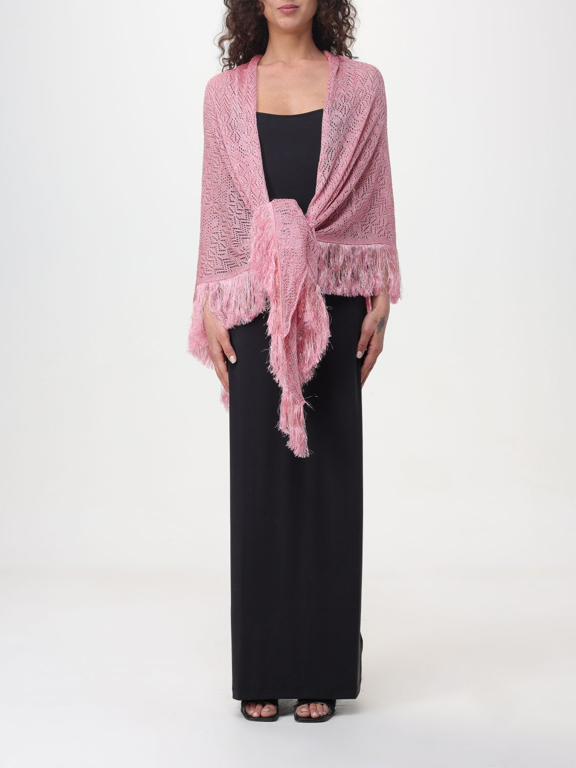 Simona Corsellini Shawl SIMONA CORSELLINI Woman colour Pink