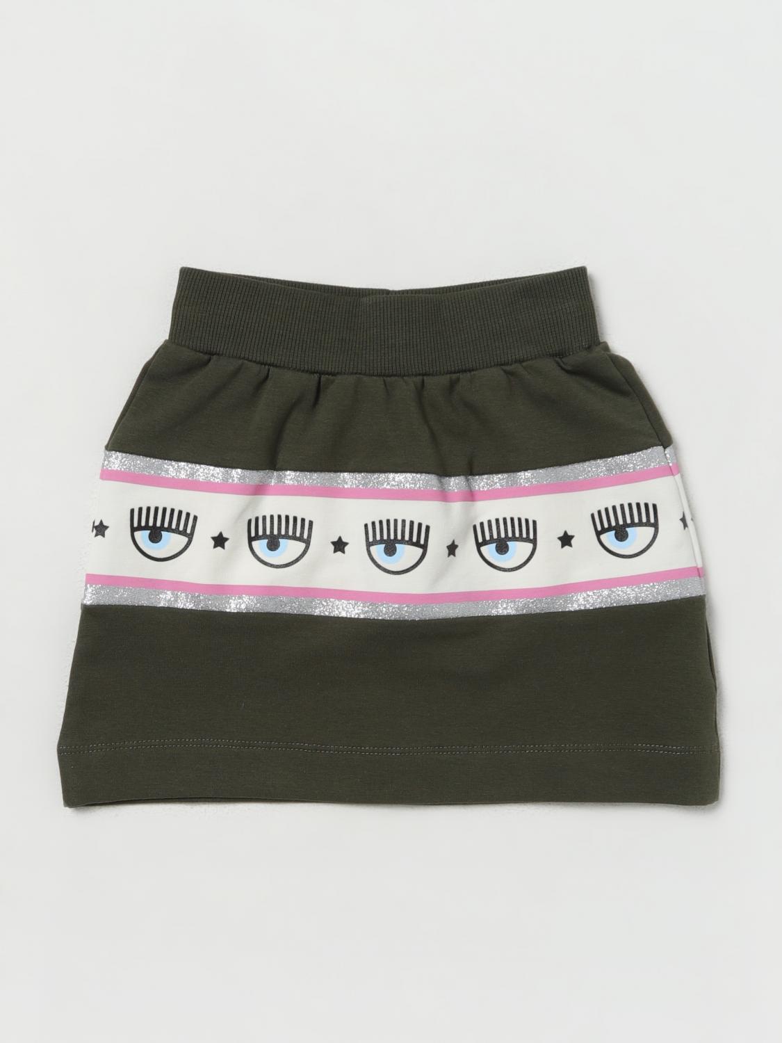 CHIARA FERRAGNI Skirt CHIARA FERRAGNI Kids colour Military