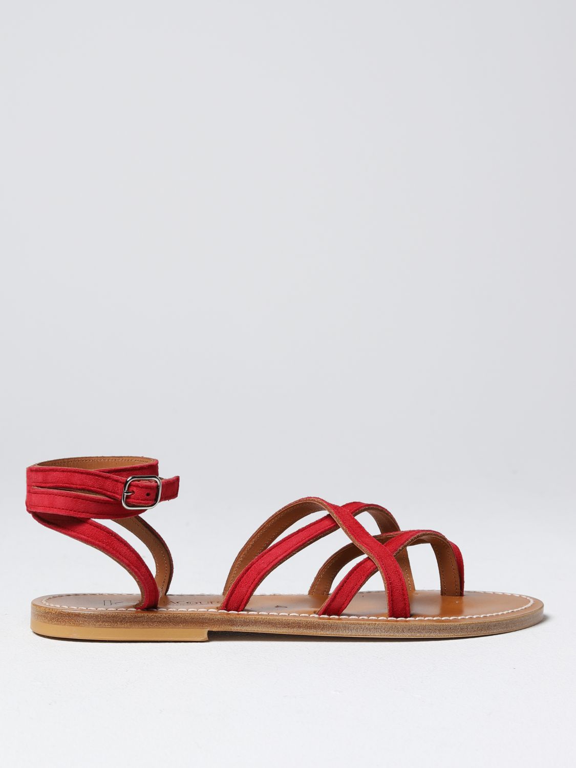 K. Jacques Flat Sandals K. JACQUES Woman colour Red