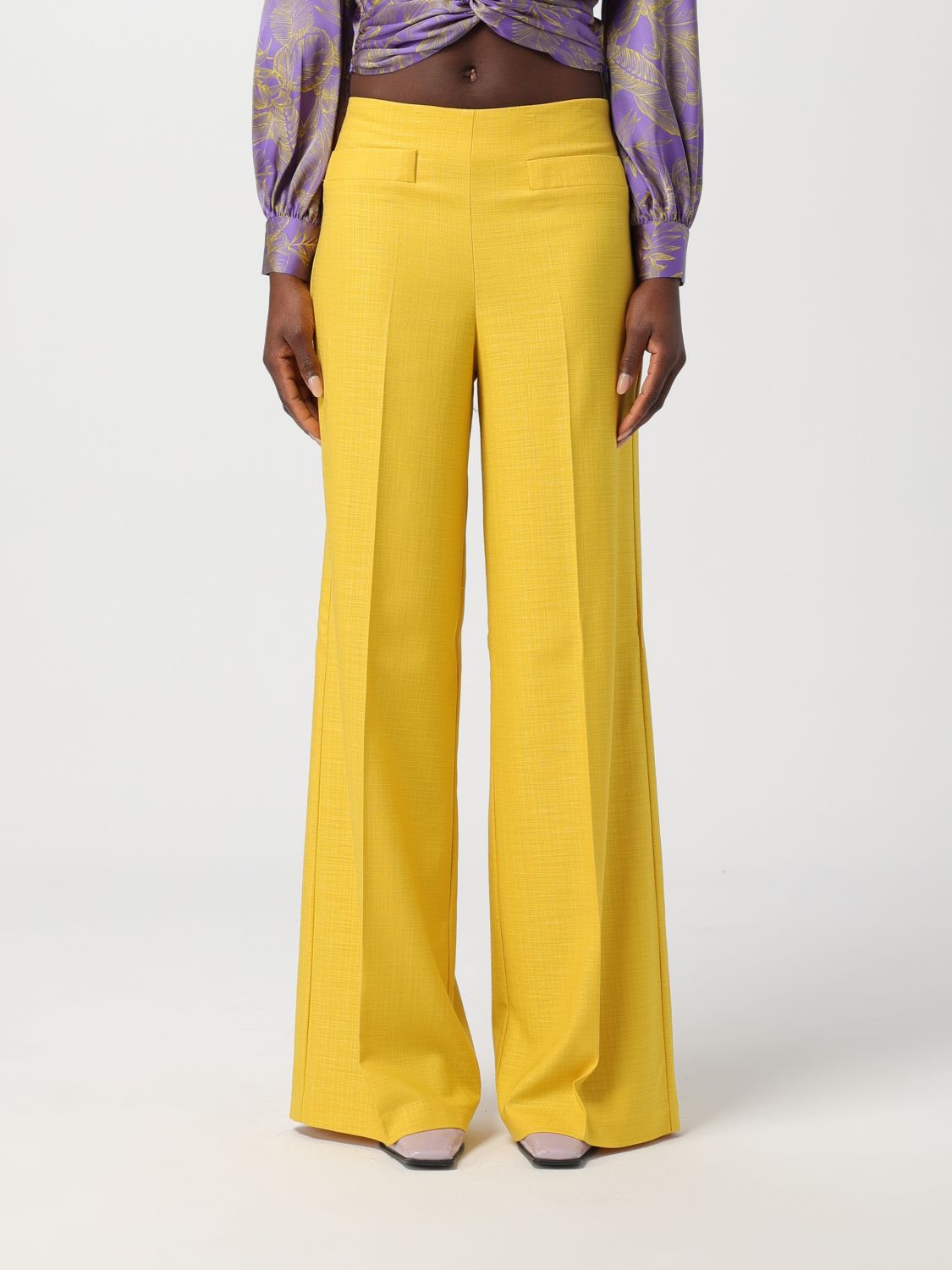 Simona Corsellini Trousers SIMONA CORSELLINI Woman colour Yellow