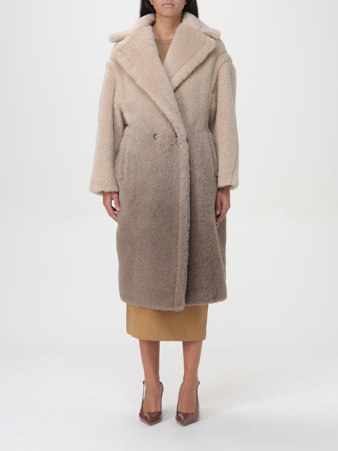 Max Mara Coat MAX MARA Woman color Beige