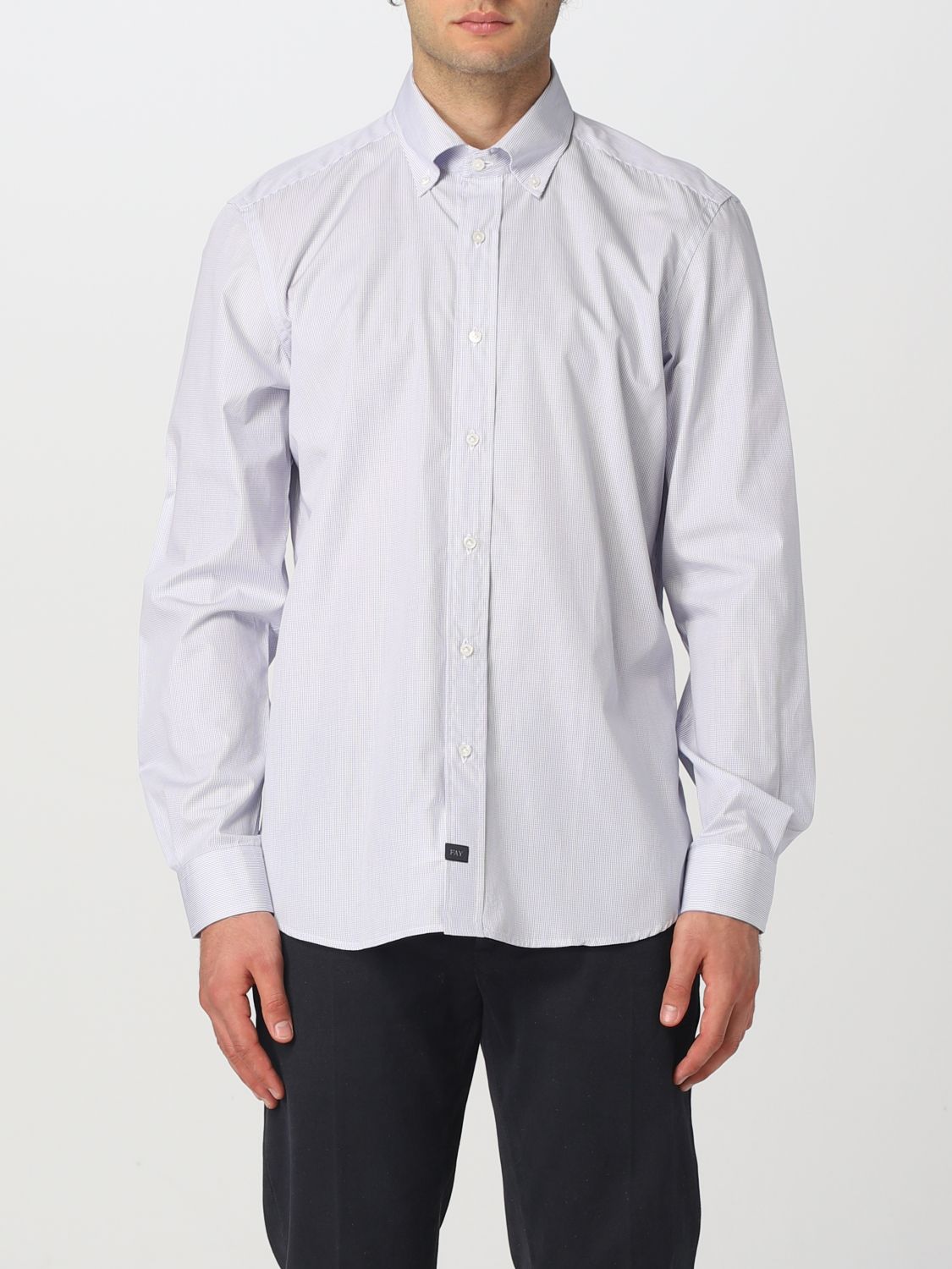 Fay Shirt FAY Men colour Gnawed Blue