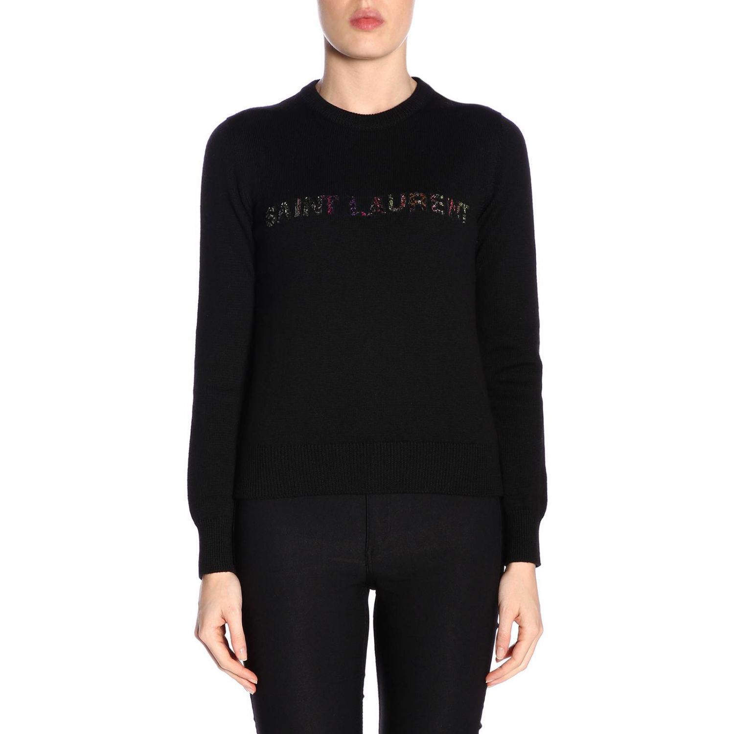 Saint Laurent Jumper SAINT LAURENT Woman colour Black