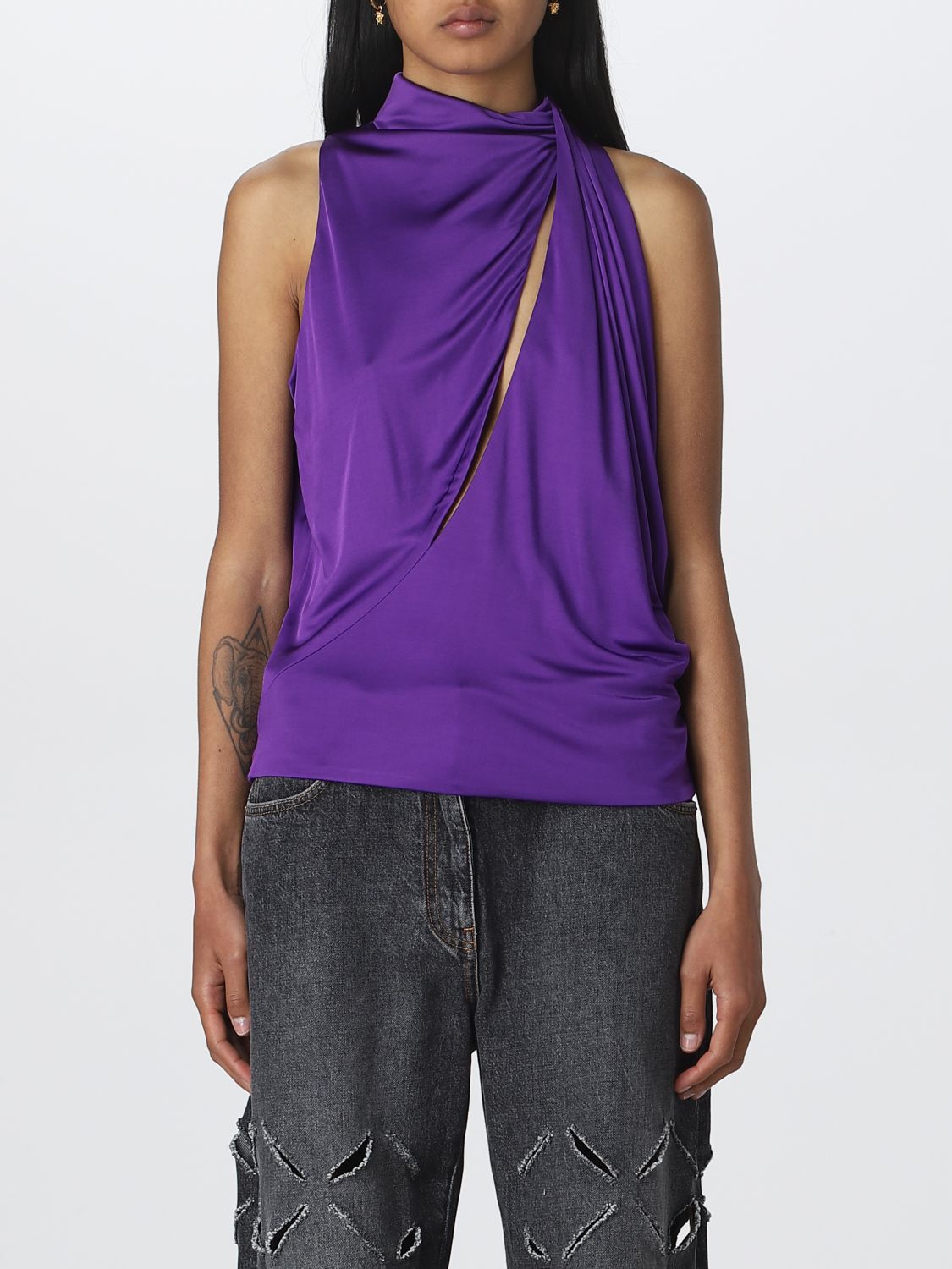 Versace Top VERSACE Woman colour Violet