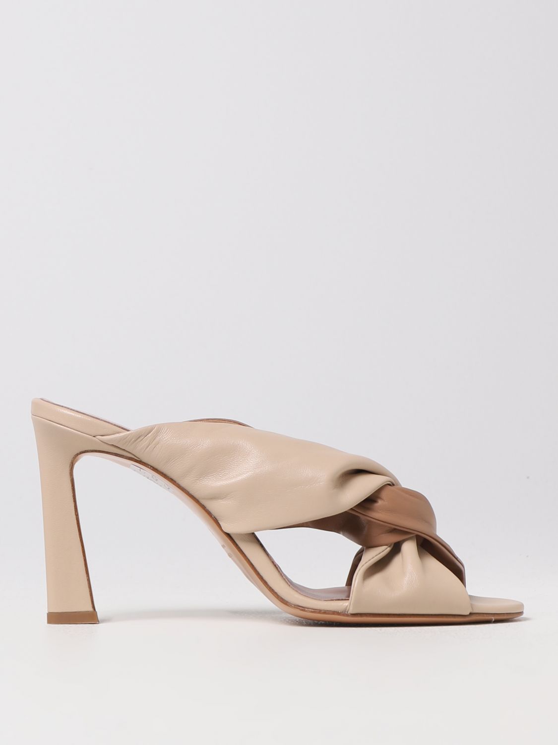 Anna F. Heeled Sandals ANNA F. Woman colour Beige