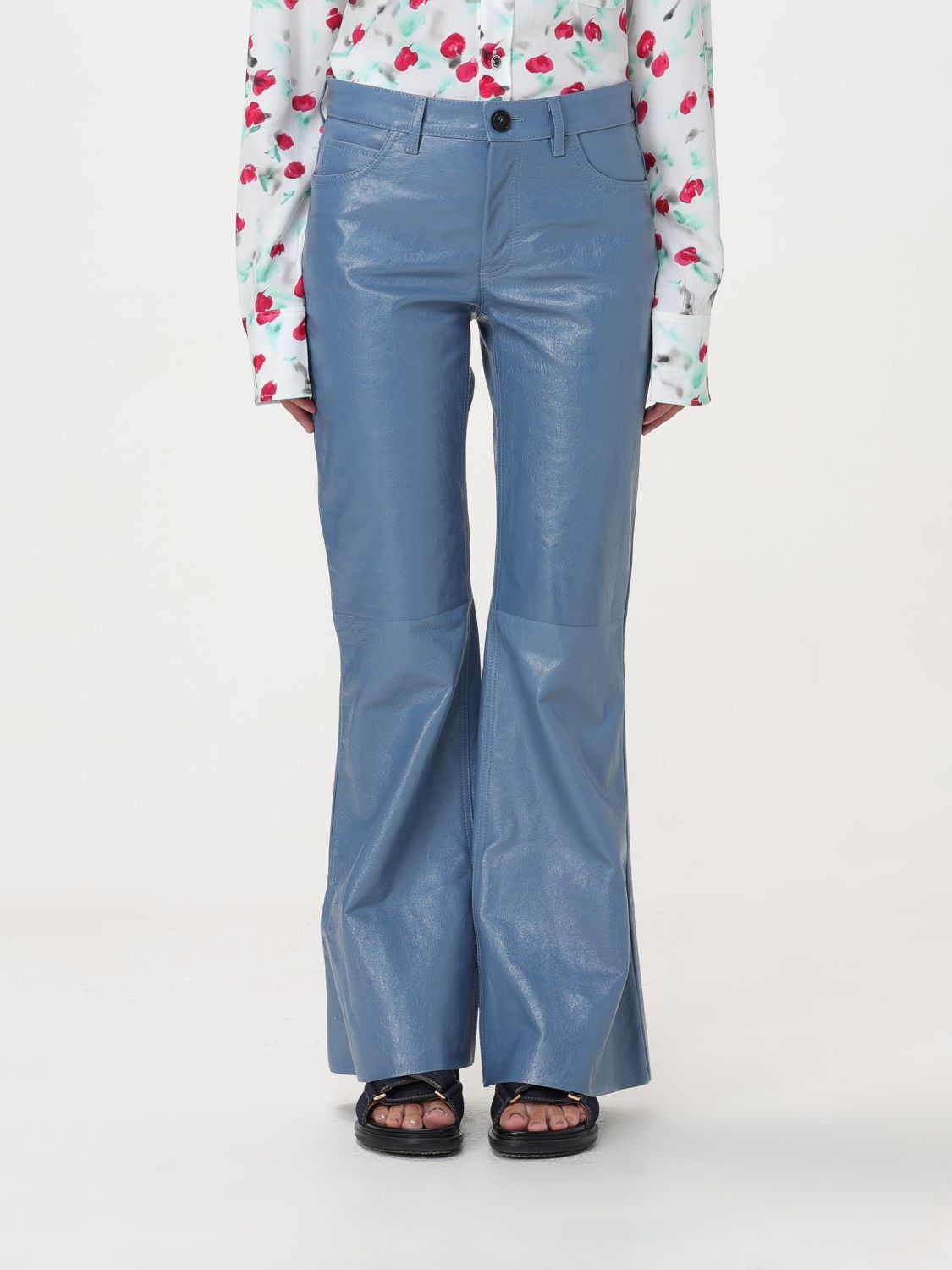 Marni Trousers MARNI Woman colour Gnawed Blue