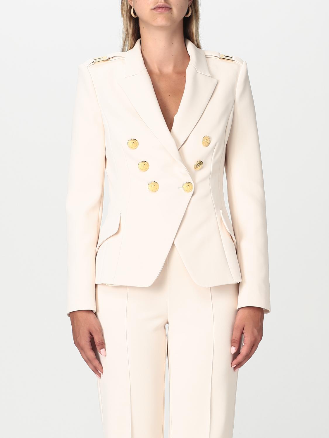 Elisabetta Franchi Blazer ELISABETTA FRANCHI Woman colour Yellow Cream