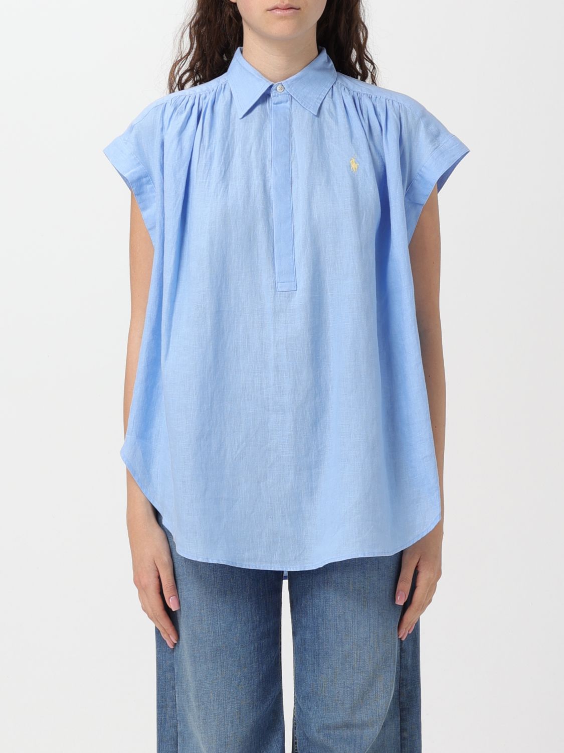 Polo Ralph Lauren Shirt POLO RALPH LAUREN Woman color Gnawed Blue