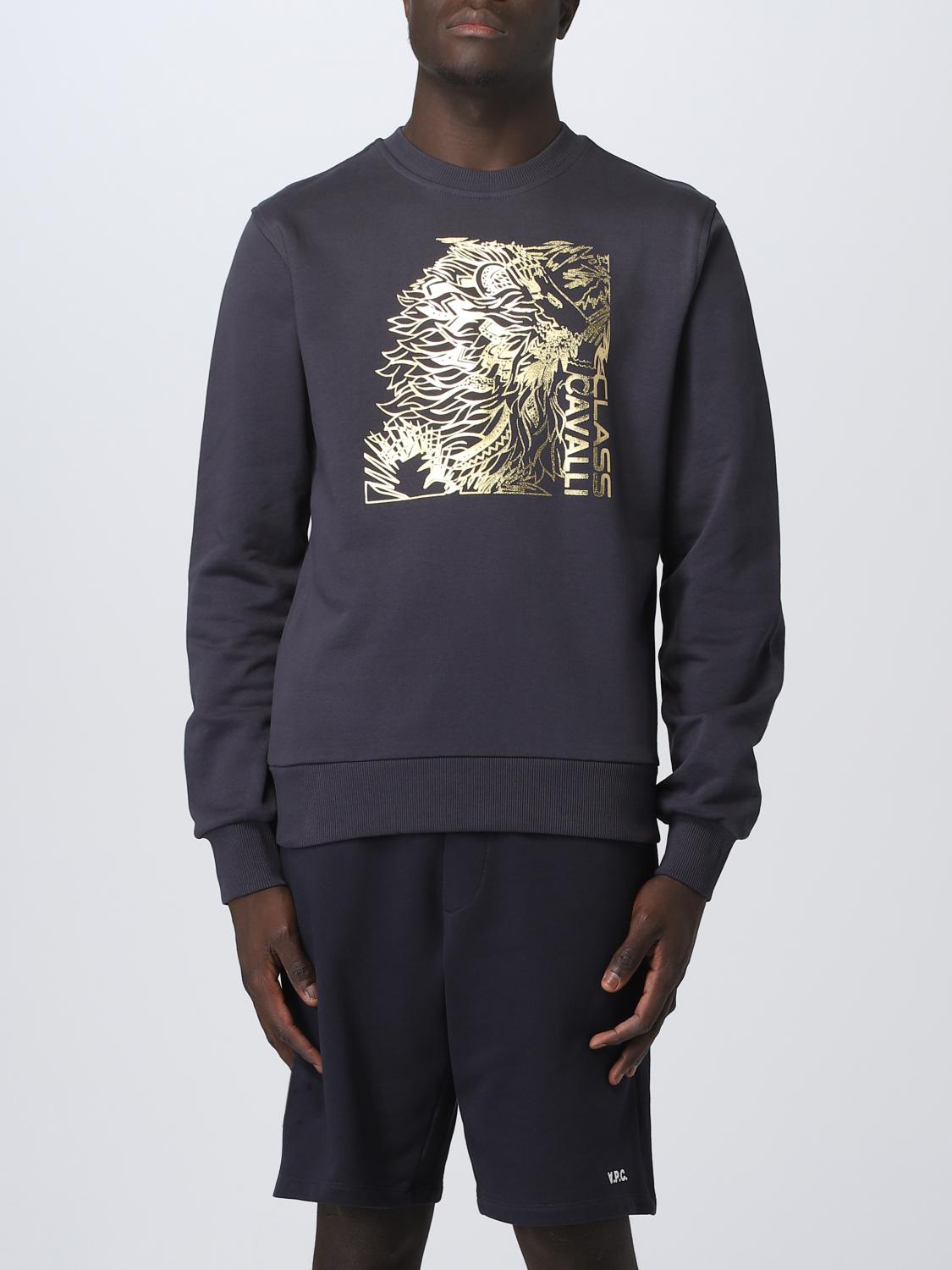 Class Roberto Cavalli Sweatshirt CLASS ROBERTO CAVALLI Men colour Blue