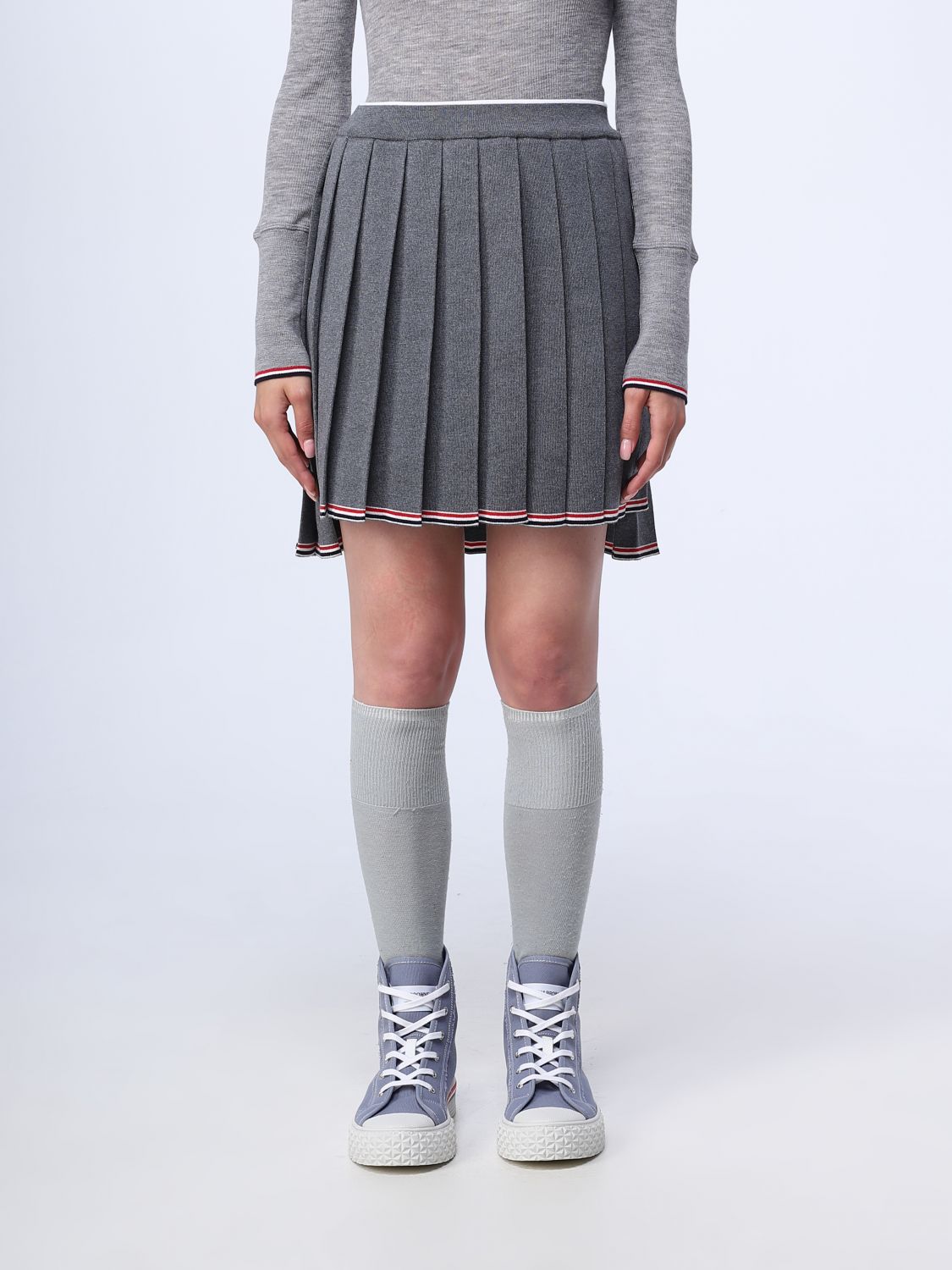 Thom Browne Skirt THOM BROWNE Woman colour Grey