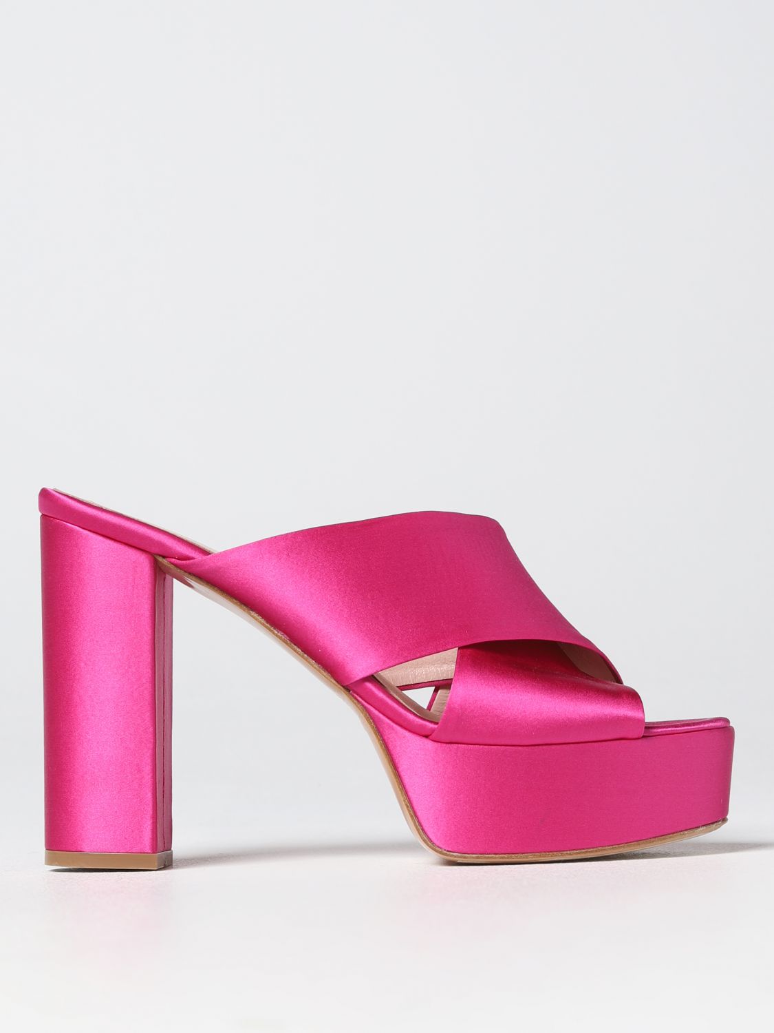 Anna F. Heeled Sandals ANNA F. Woman colour Fuchsia