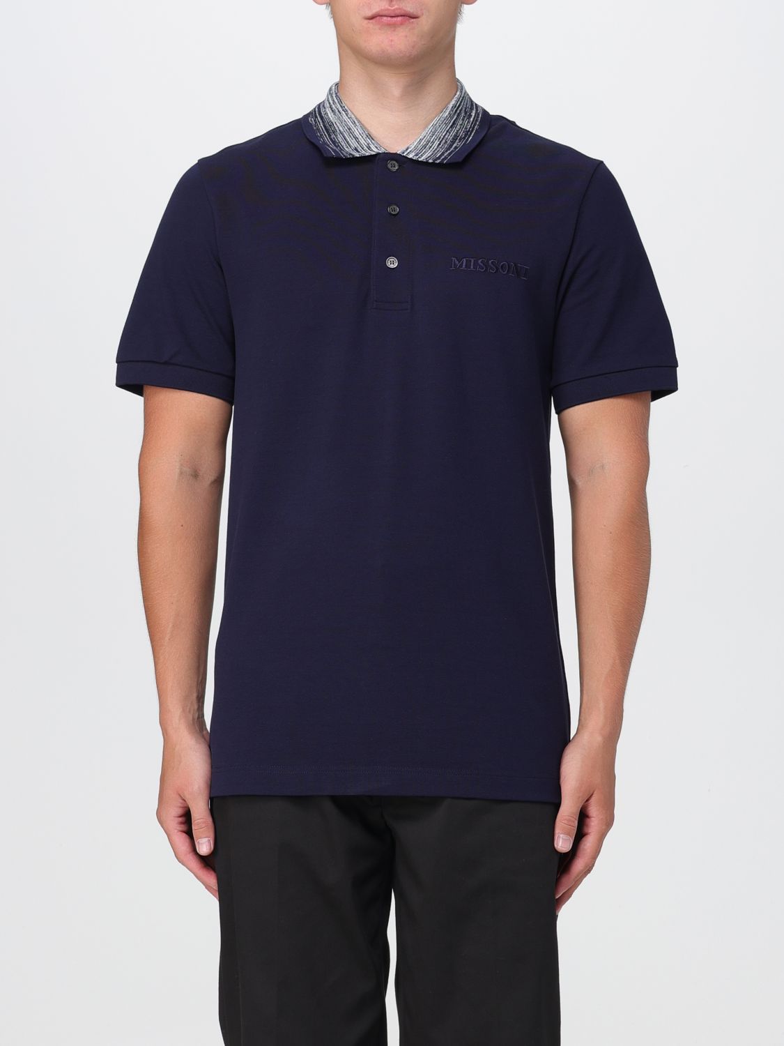 Missoni Polo Shirt MISSONI Men colour Navy