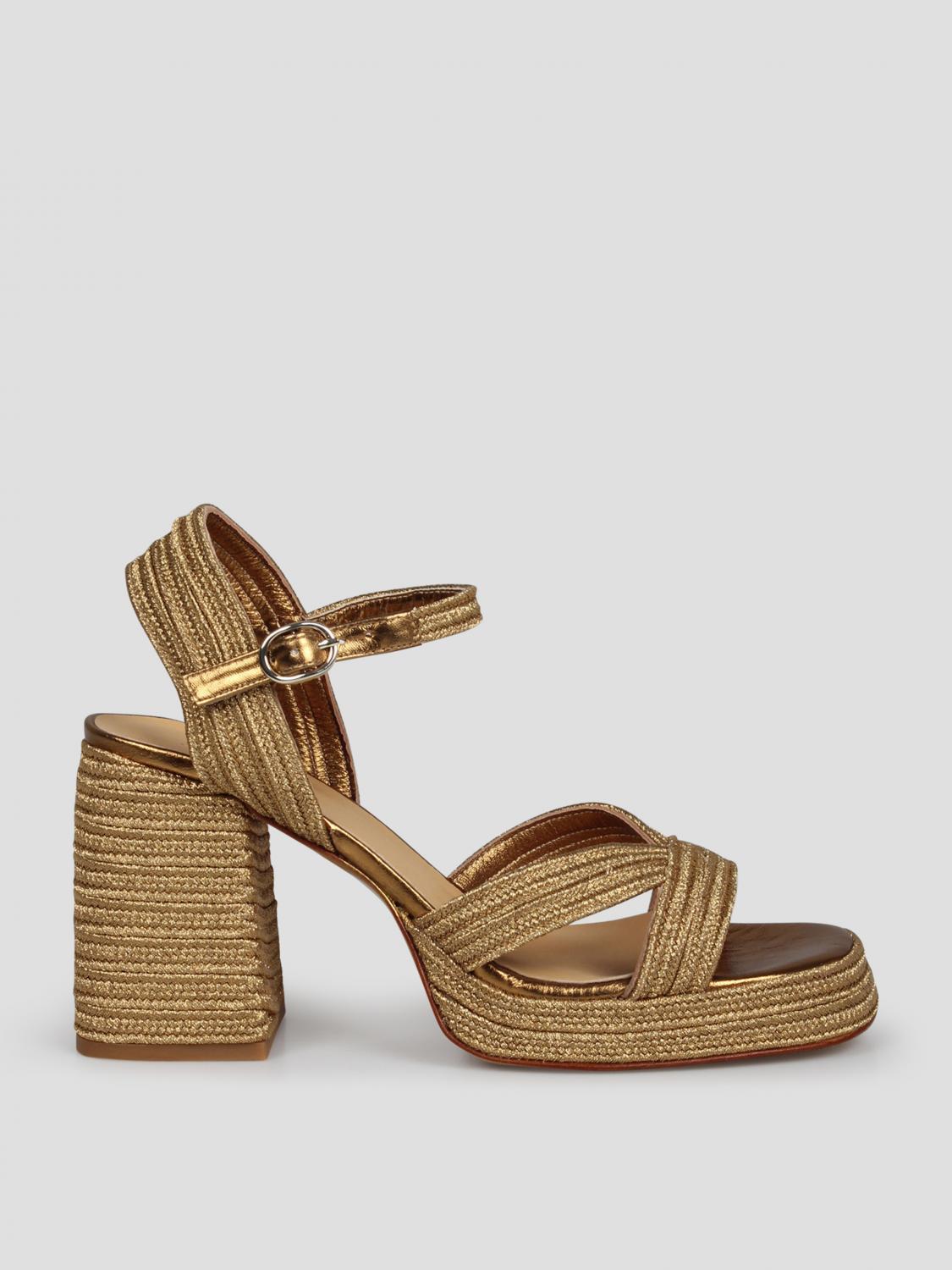 Castañer Heeled Sandals CASTAÑER Woman color Gold