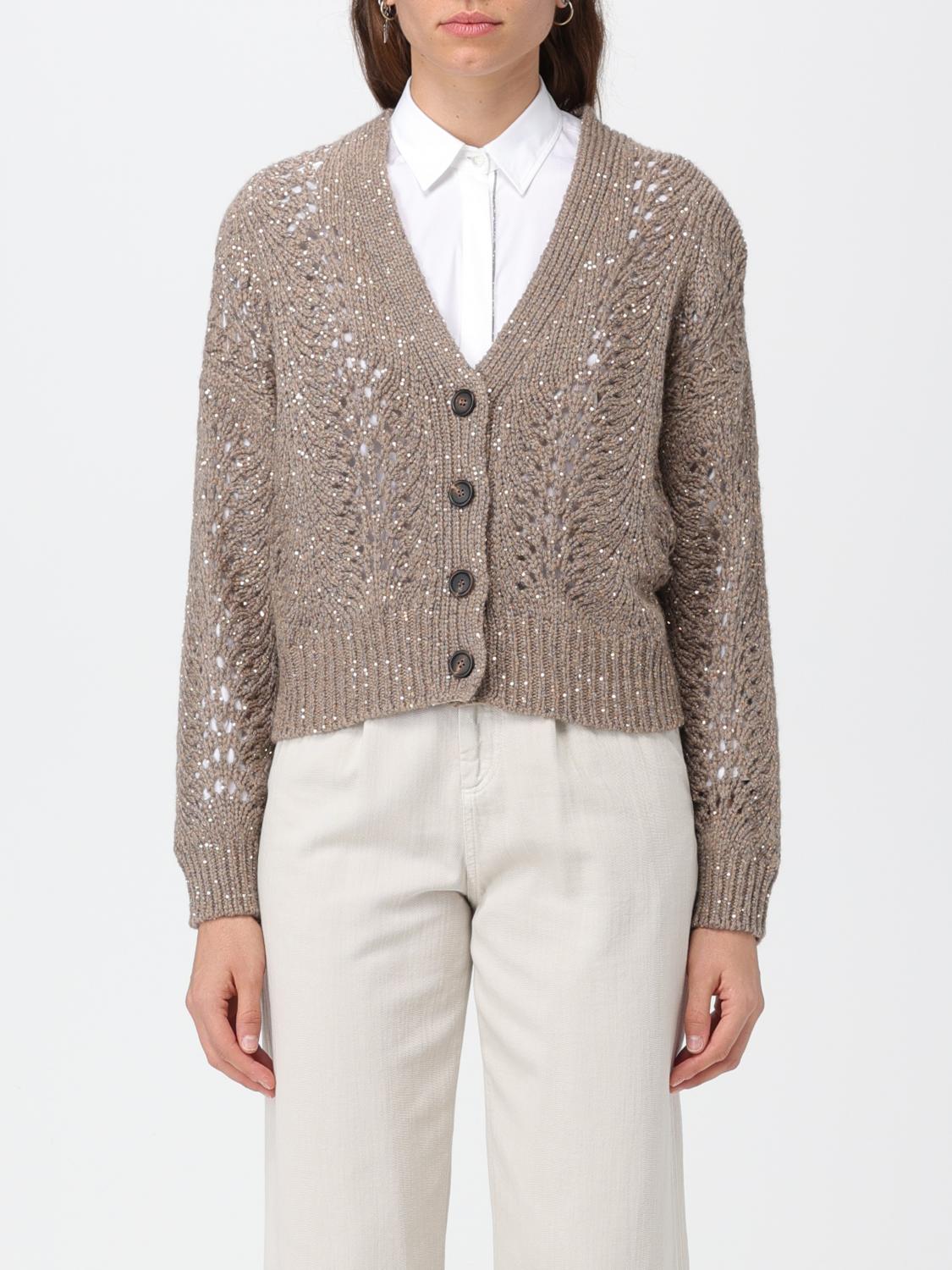 Brunello Cucinelli Cardigan BRUNELLO CUCINELLI Woman colour Beige