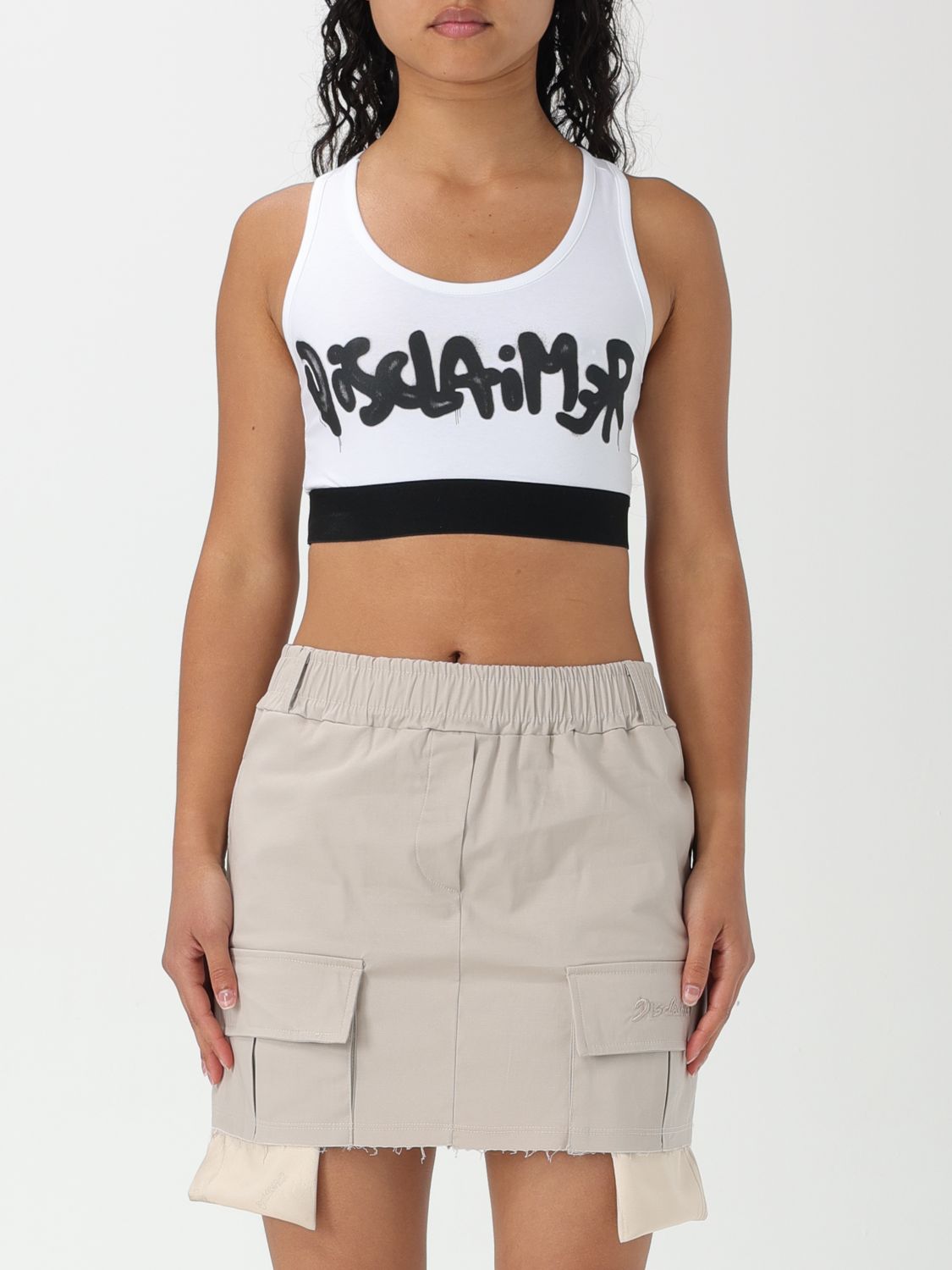 Disclaimer Top DISCLAIMER Woman color White