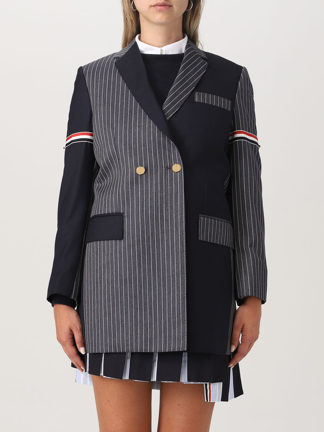 Thom Browne Blazer THOM BROWNE Woman colour Blue