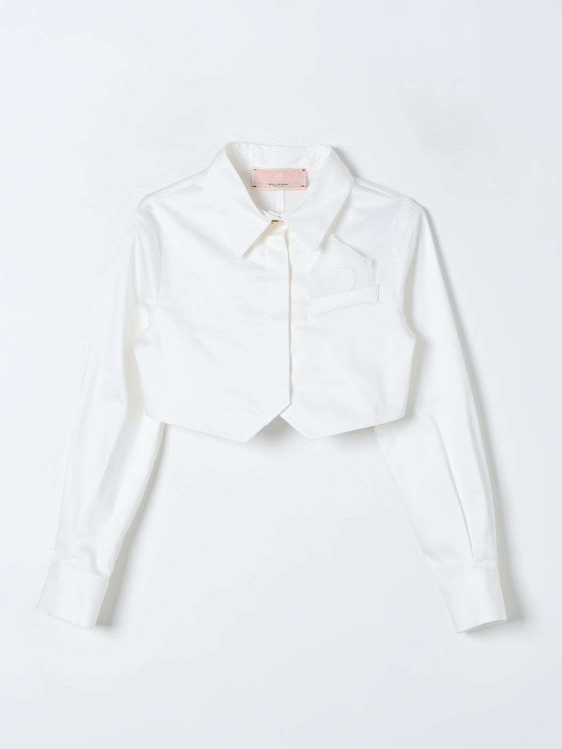 Elisabetta Franchi La Mia Bambina Shirt ELISABETTA FRANCHI LA MIA BAMBINA Kids colour White